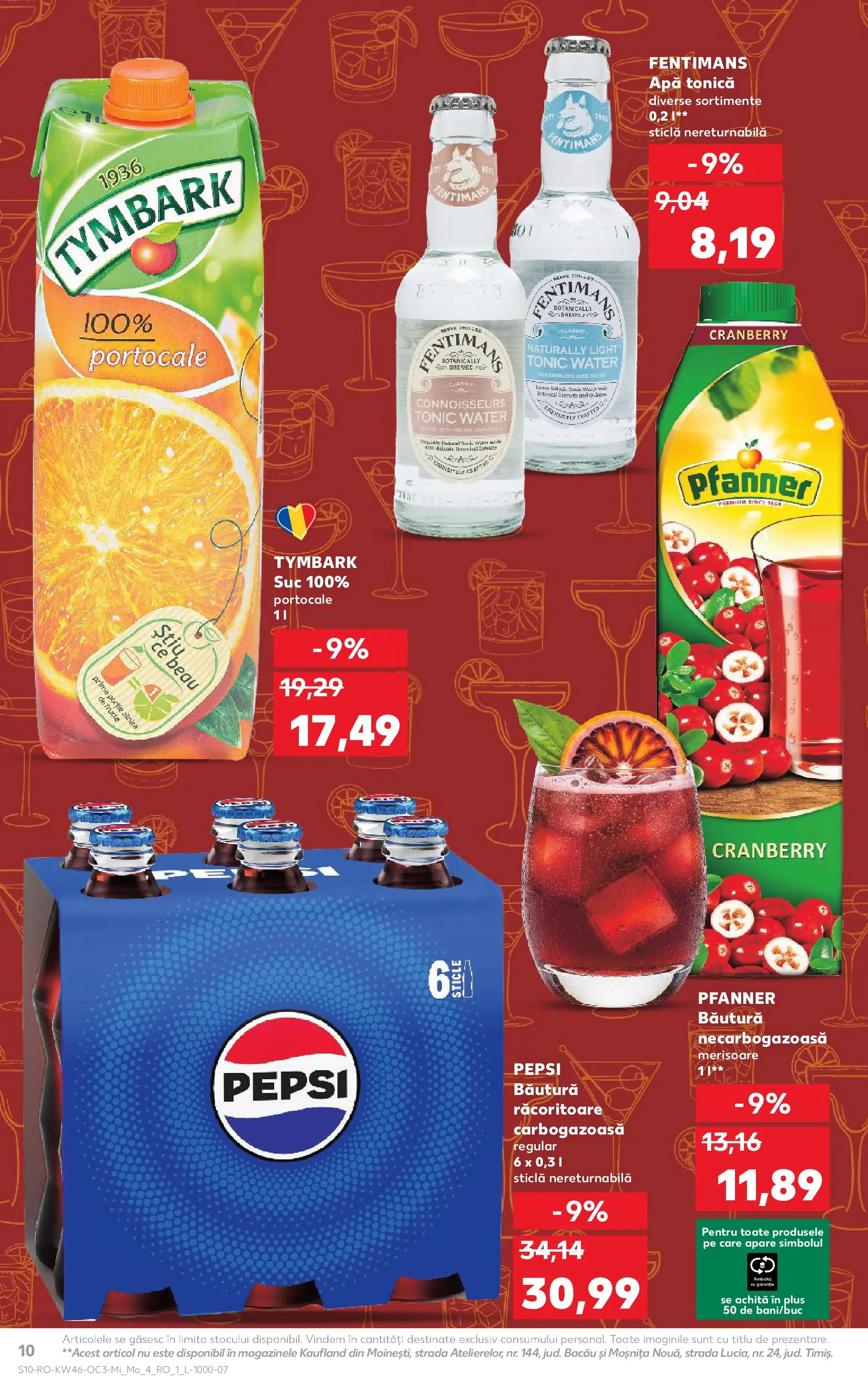 Catalog Kaufland 12 - 17 Noiembrie 2025 | Pagina 10 | Produse: Suc, Portocale, Apă, Fructe