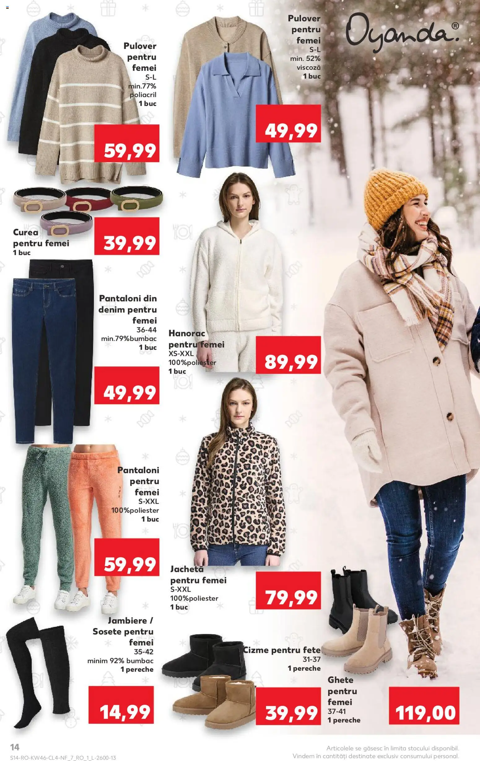 Catalog Kaufland 12 - 17 Noiembrie 2025 | Pagina 14 | Produse: Curea, Pulover, Pantaloni, Keşe