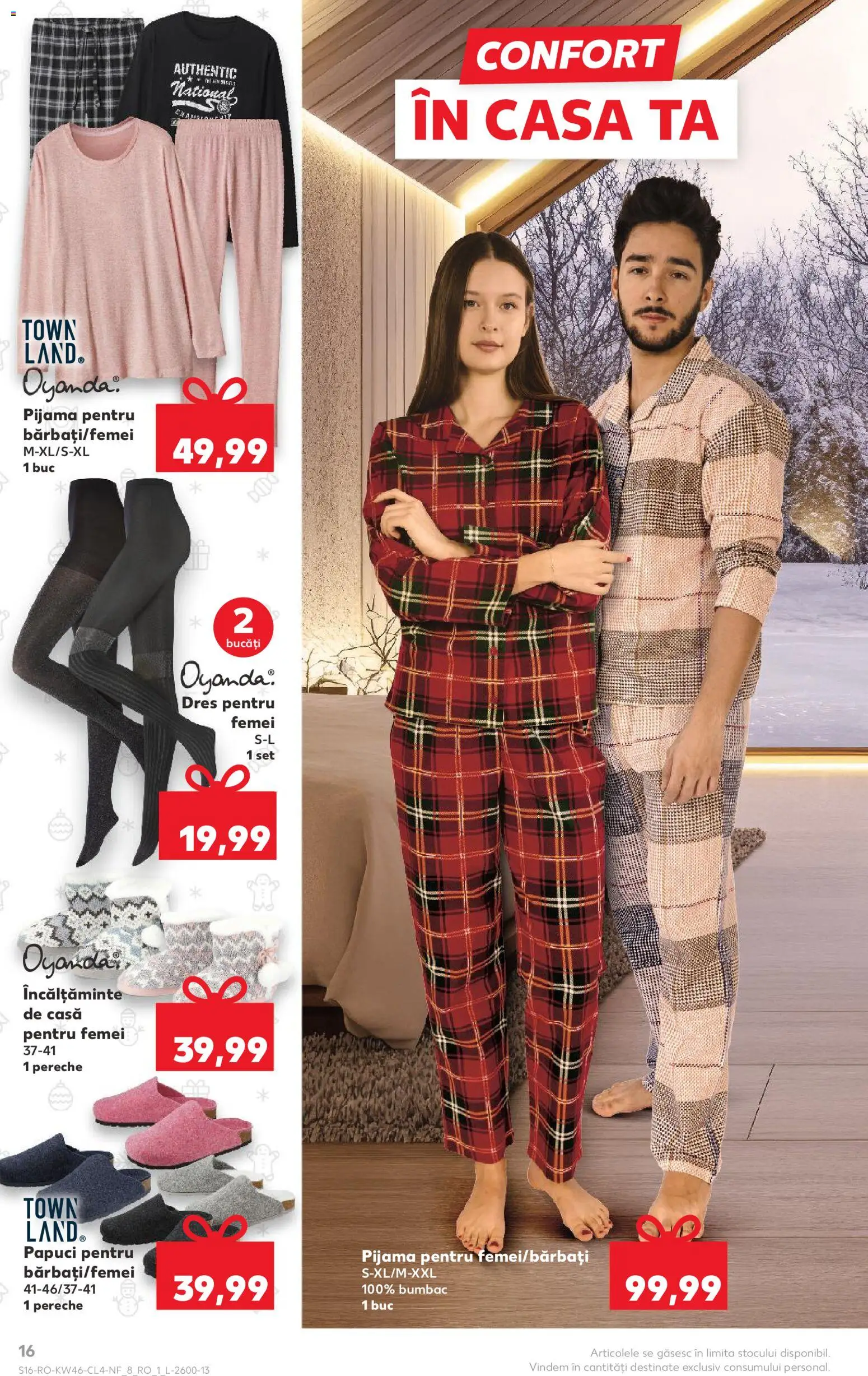 Catalog Kaufland 12 - 17 Noiembrie 2025 | Pagina 16 | Produse: Bornoz takımı, Papuci