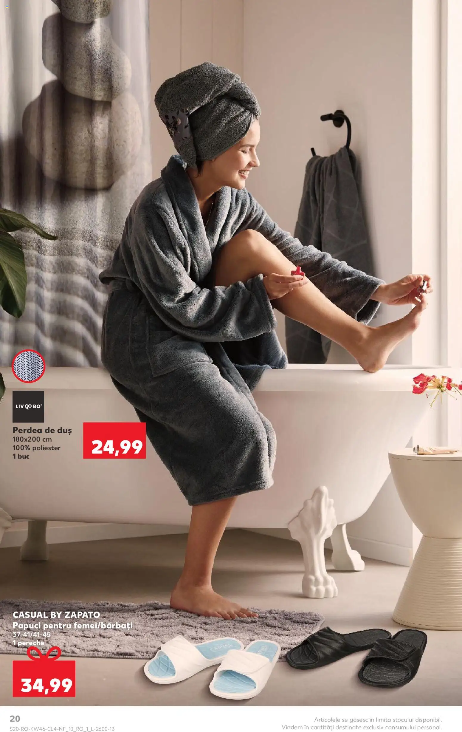 Catalog Kaufland 12 - 17 Noiembrie 2025 | Pagina 20 | Produse: Duș, Perdea, Papuci