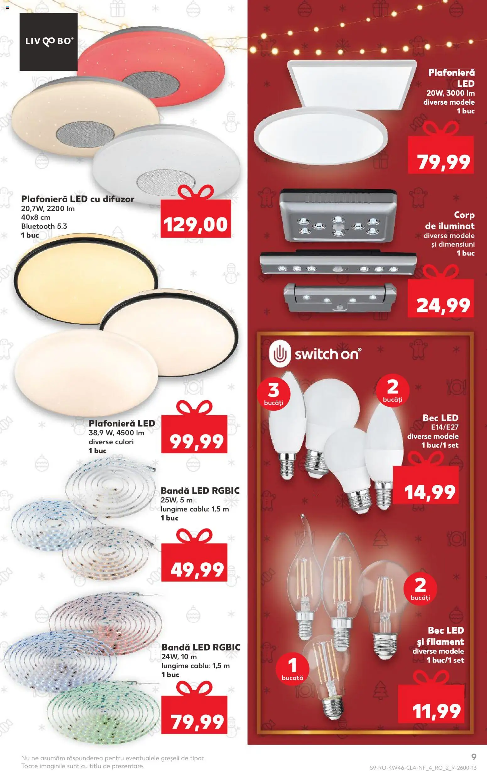 Catalog Kaufland 12 - 17 Noiembrie 2025 | Pagina 9 | Produse: Cablu, Difuzor, Plafonieră, Babak