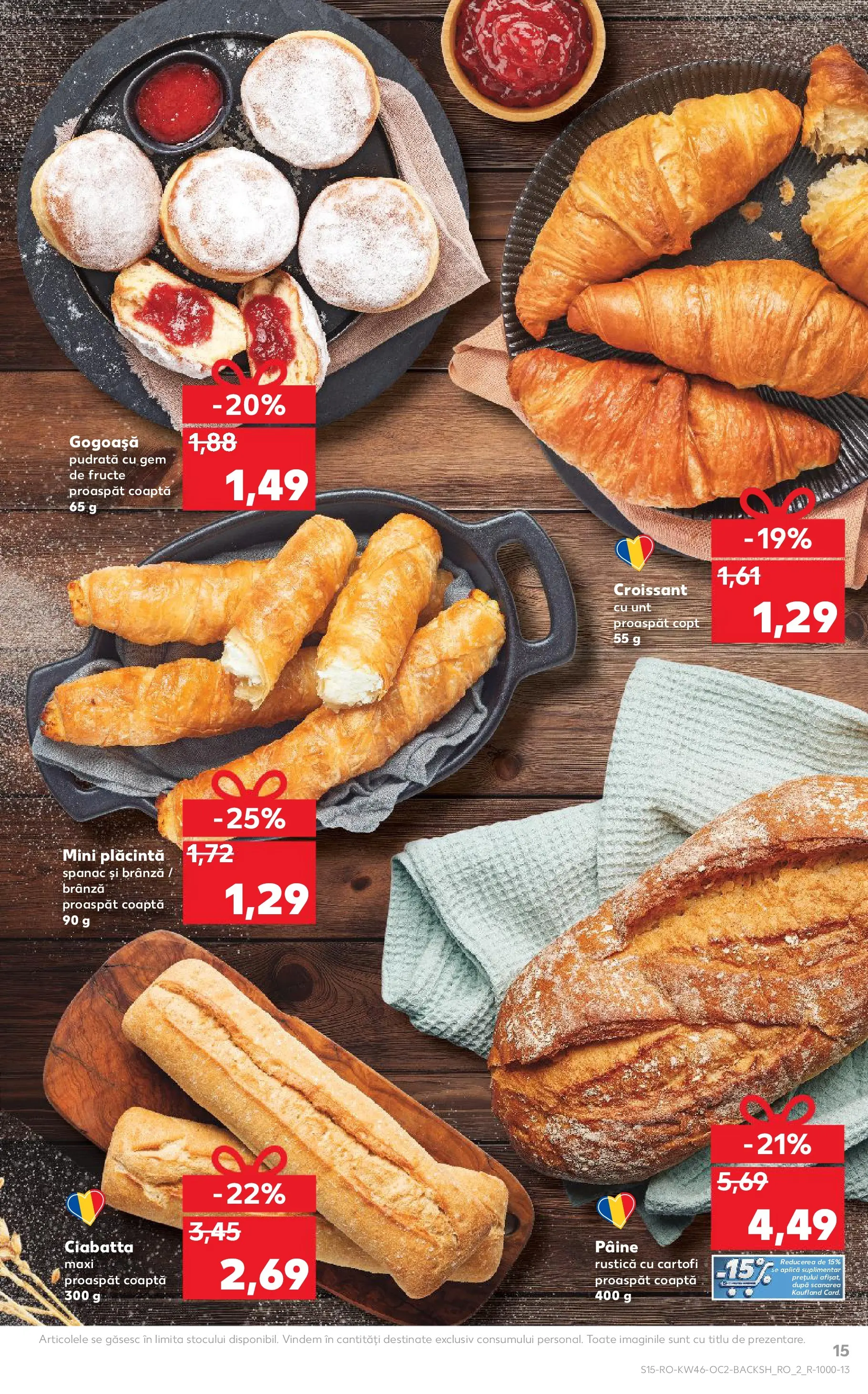 Catalog Kaufland 12 - 17 Noiembrie 2025 | Pagina 15 | Produse: Divan, Unt, Pâine, Fructe