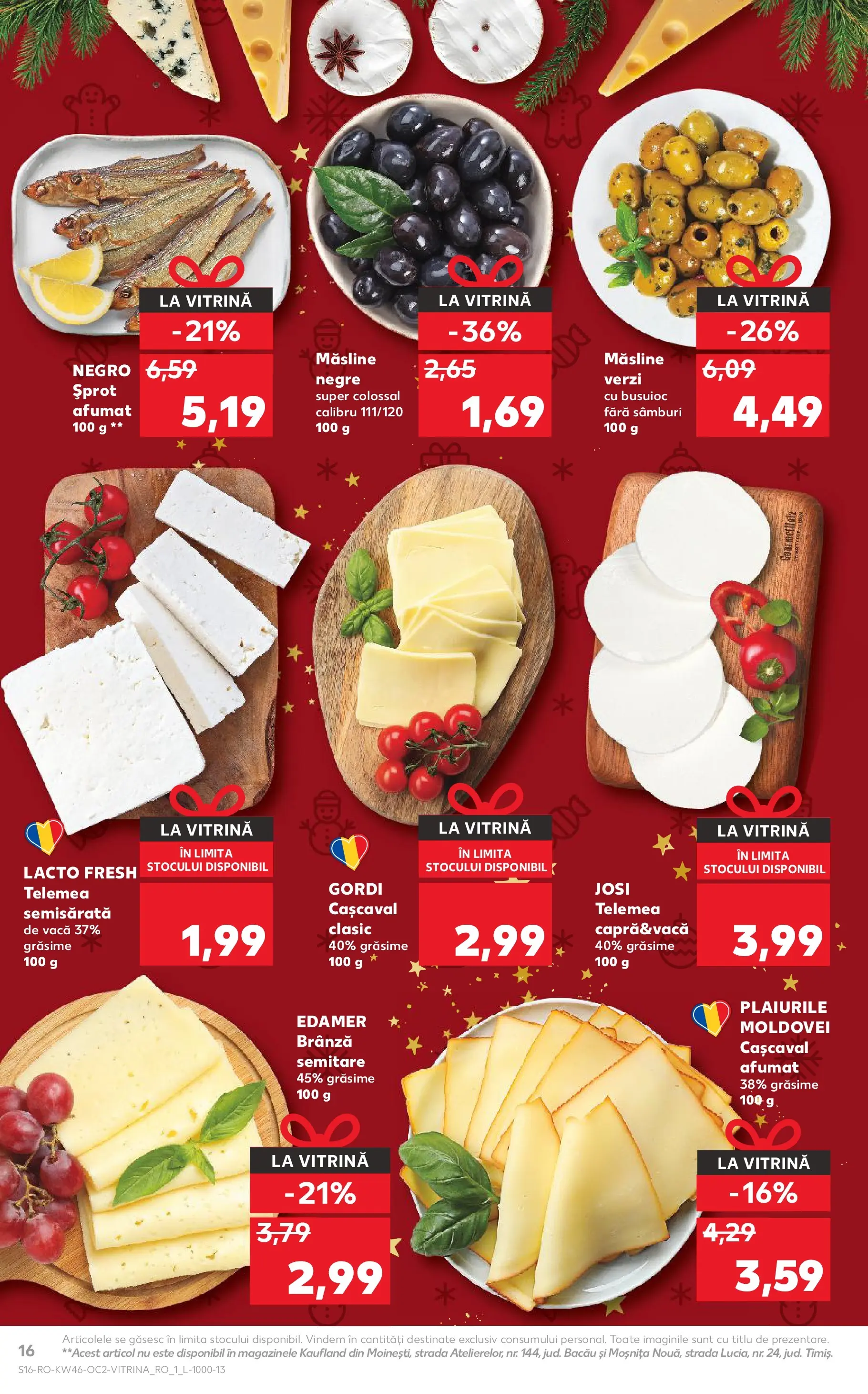 Catalog Kaufland 12 - 17 Noiembrie 2025 | Pagina 16 | Produse: Hijyenik ped, Cașcaval, Măsline, Brânză
