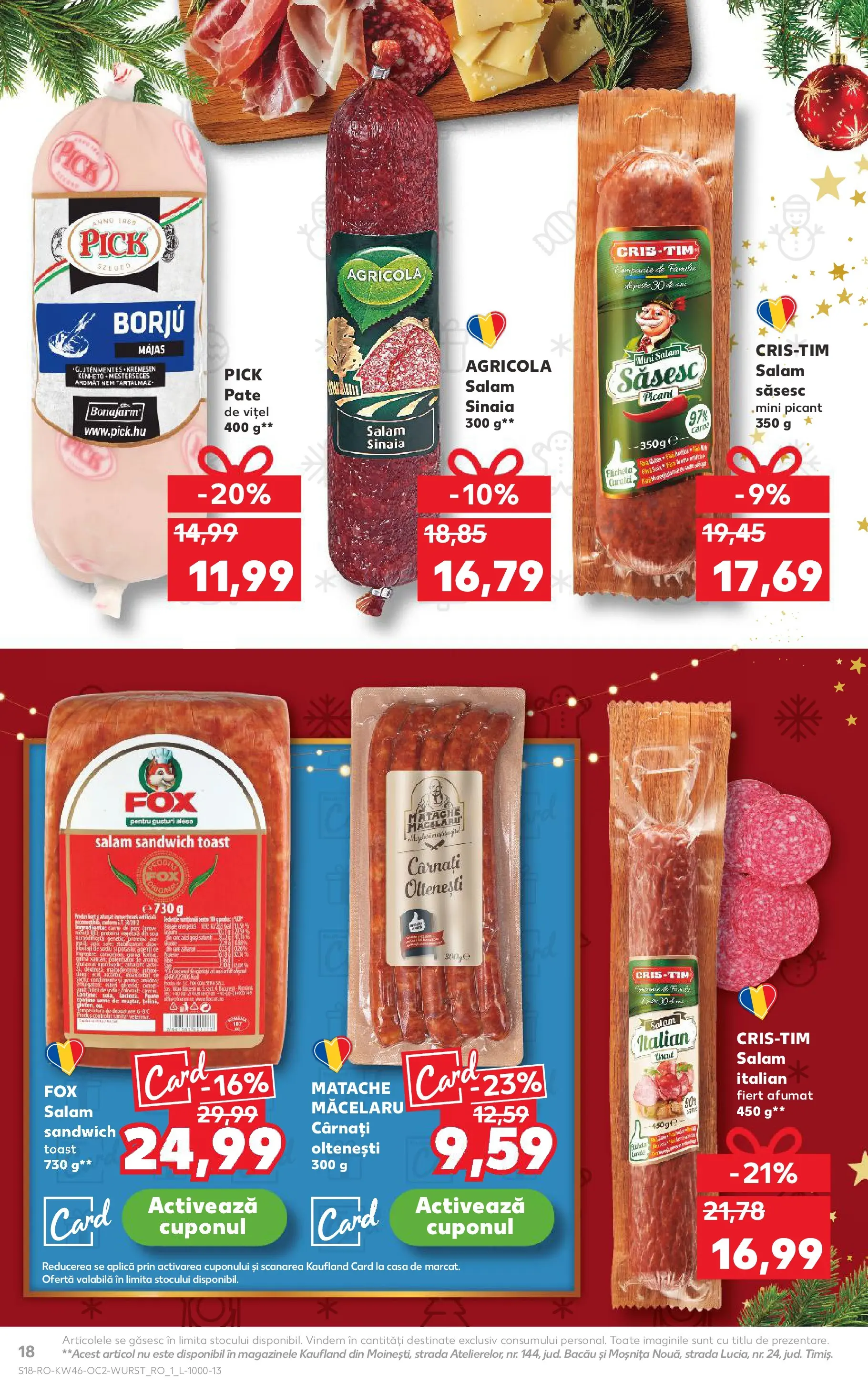 Catalog Kaufland 12 - 17 Noiembrie 2025 | Pagina 18 | Produse: Pate, Salam, Cârnați