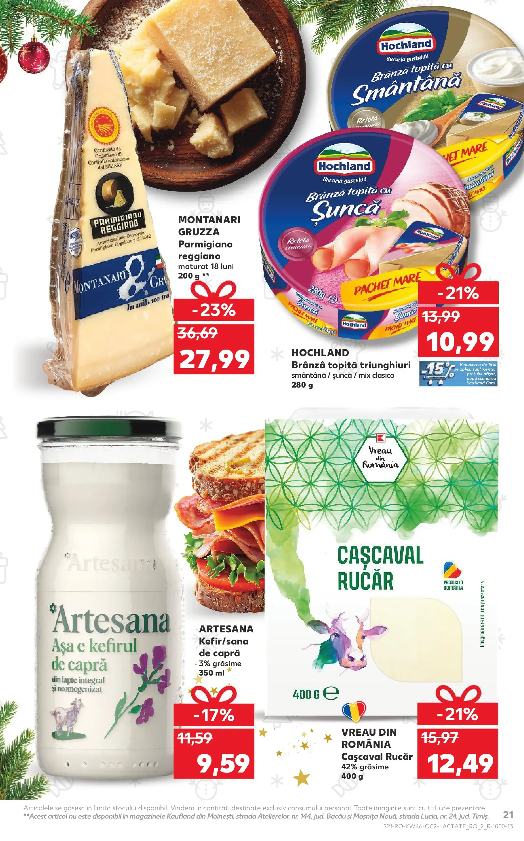 Catalog Kaufland 12 - 17 Noiembrie 2025 | Pagina 21 | Produse: Cașcaval, Brânză, Șuncă, Smântână
