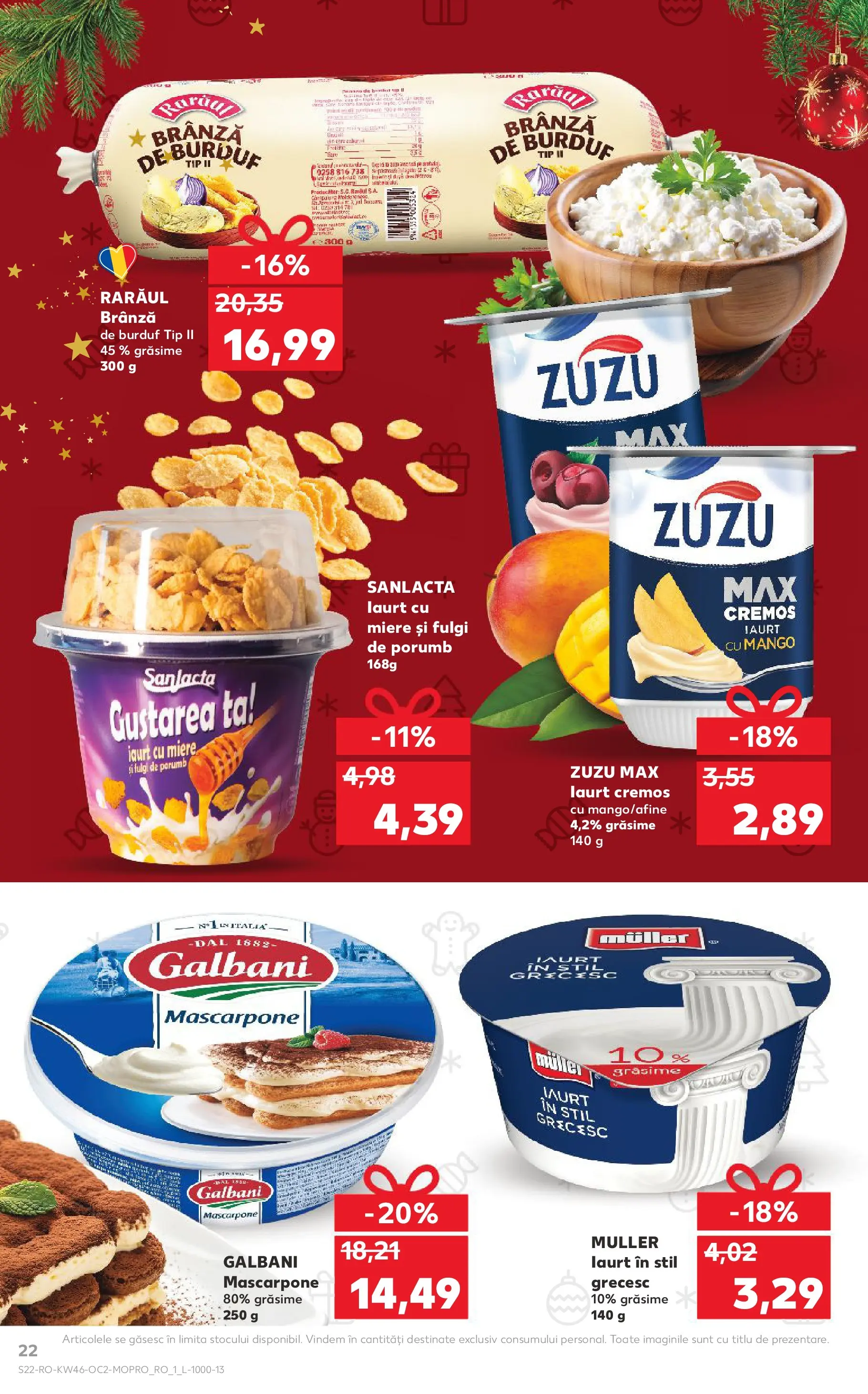 Catalog Kaufland 12 - 17 Noiembrie 2025 | Pagina 22 | Produse: Brânză, Mascarpone, Porumb, Mango