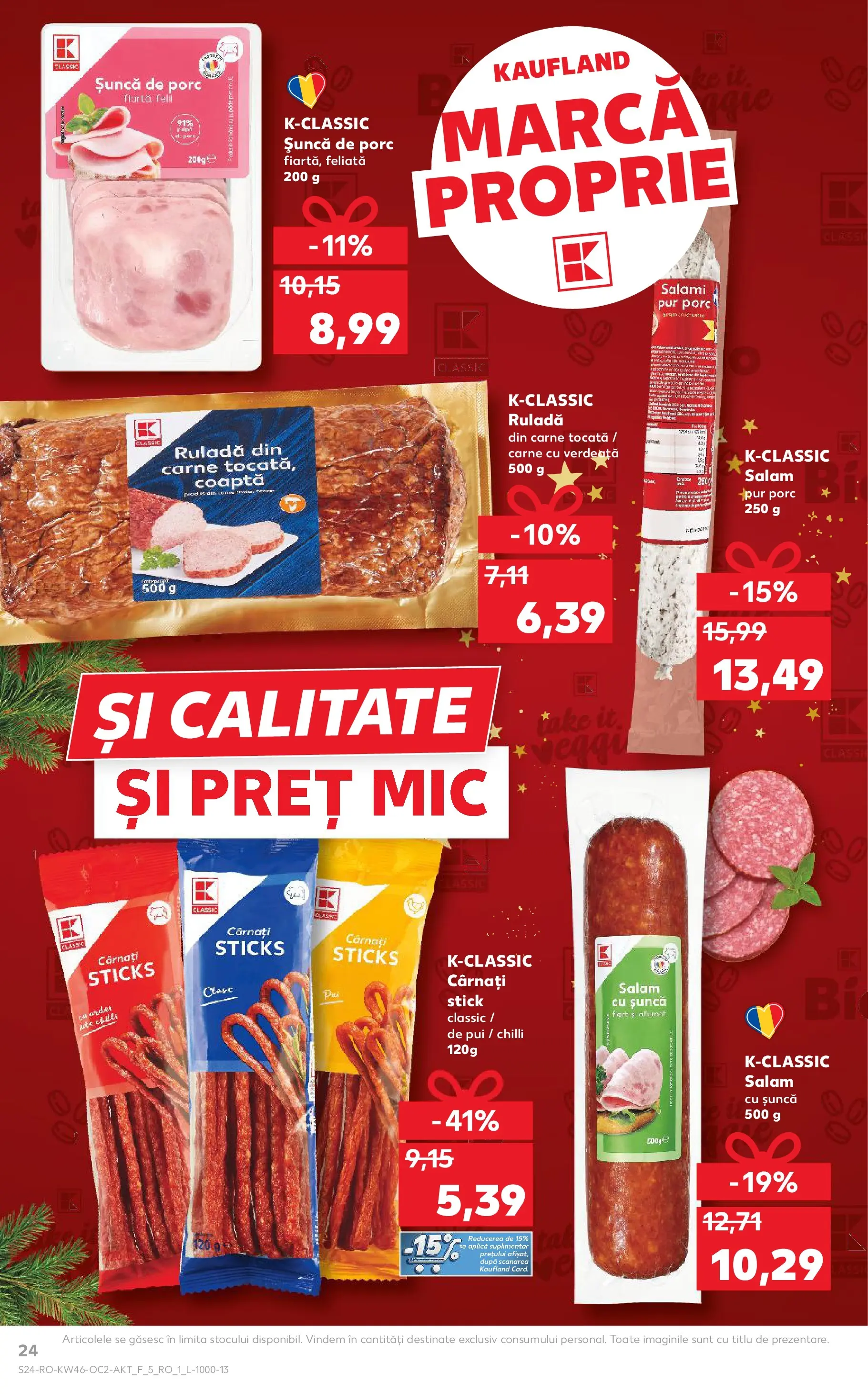 Catalog Kaufland 12 - 17 Noiembrie 2025 | Pagina 24 | Produse: Chilli, Șuncă, Carne tocată, Verdeață