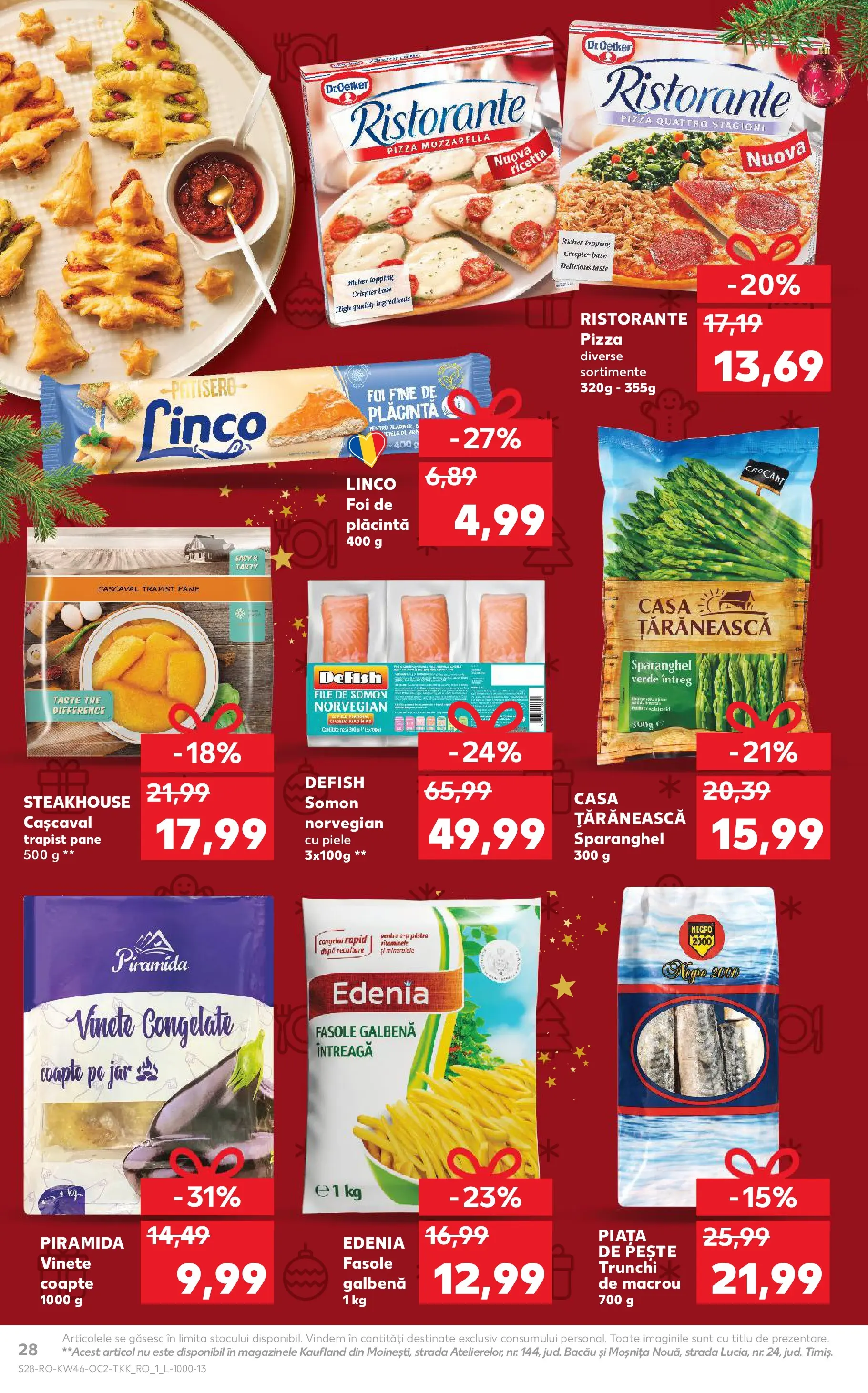 Catalog Kaufland 12 - 17 Noiembrie 2025 | Pagina 28 | Produse: Plăcintă, Mozzarella, Pizza, Pește