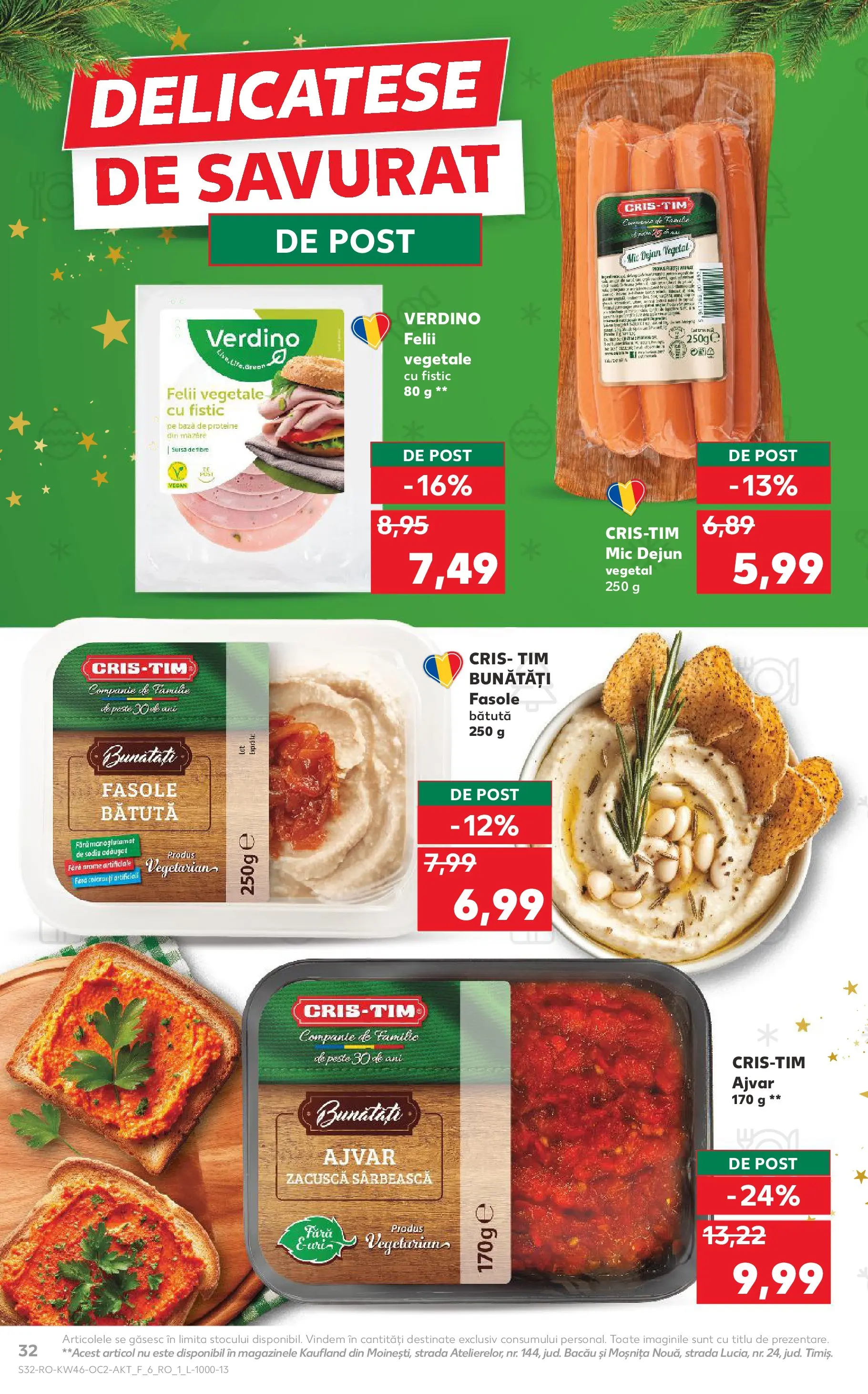 Catalog Kaufland 12 - 17 Noiembrie 2025 | Pagina 32 | Produse: Mazăre, Pește, Fistic, Paste