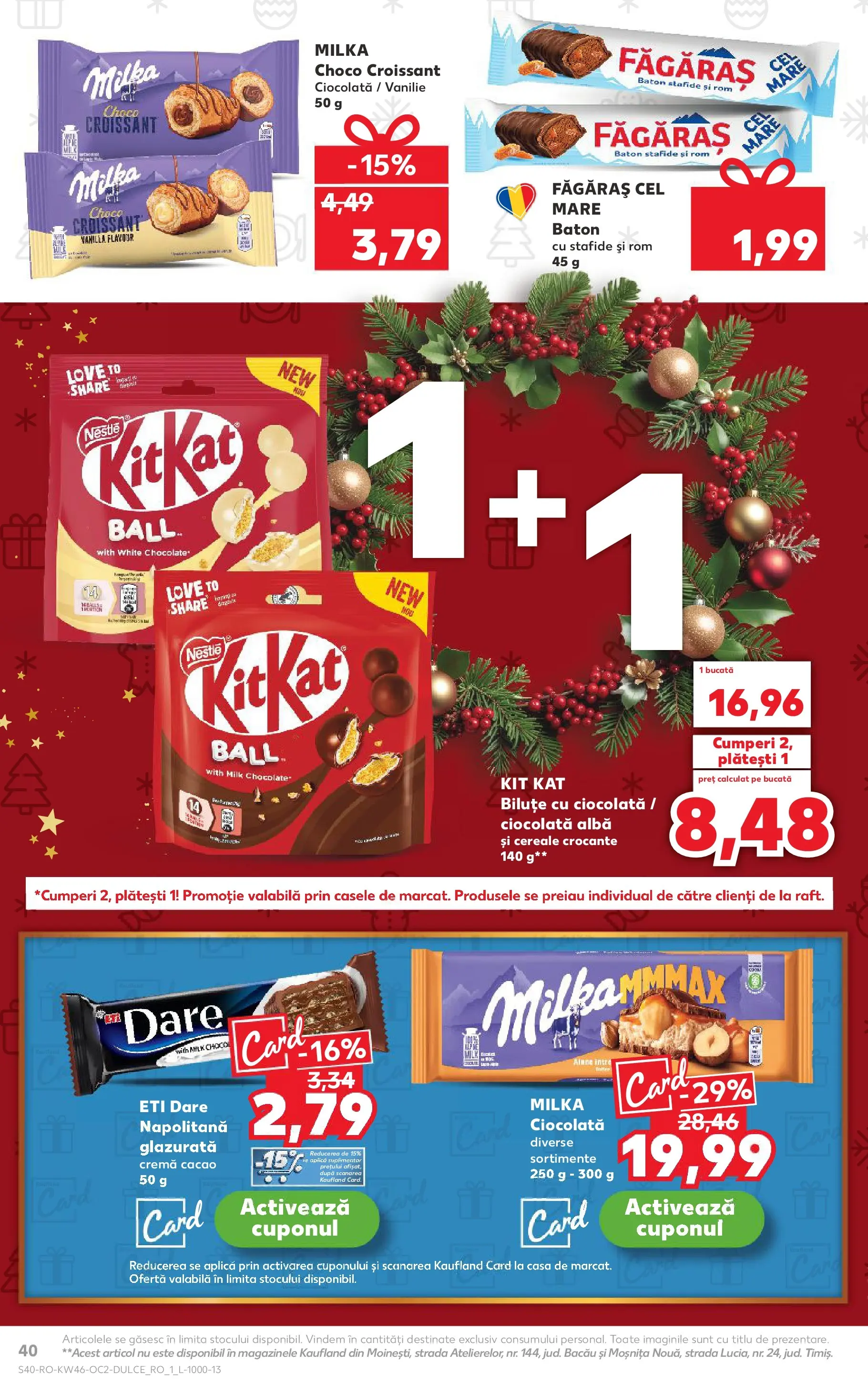 Catalog Kaufland 12 - 17 Noiembrie 2025 | Pagina 40 | Produse: Cremă, Ciocolată, Rom, Cereale