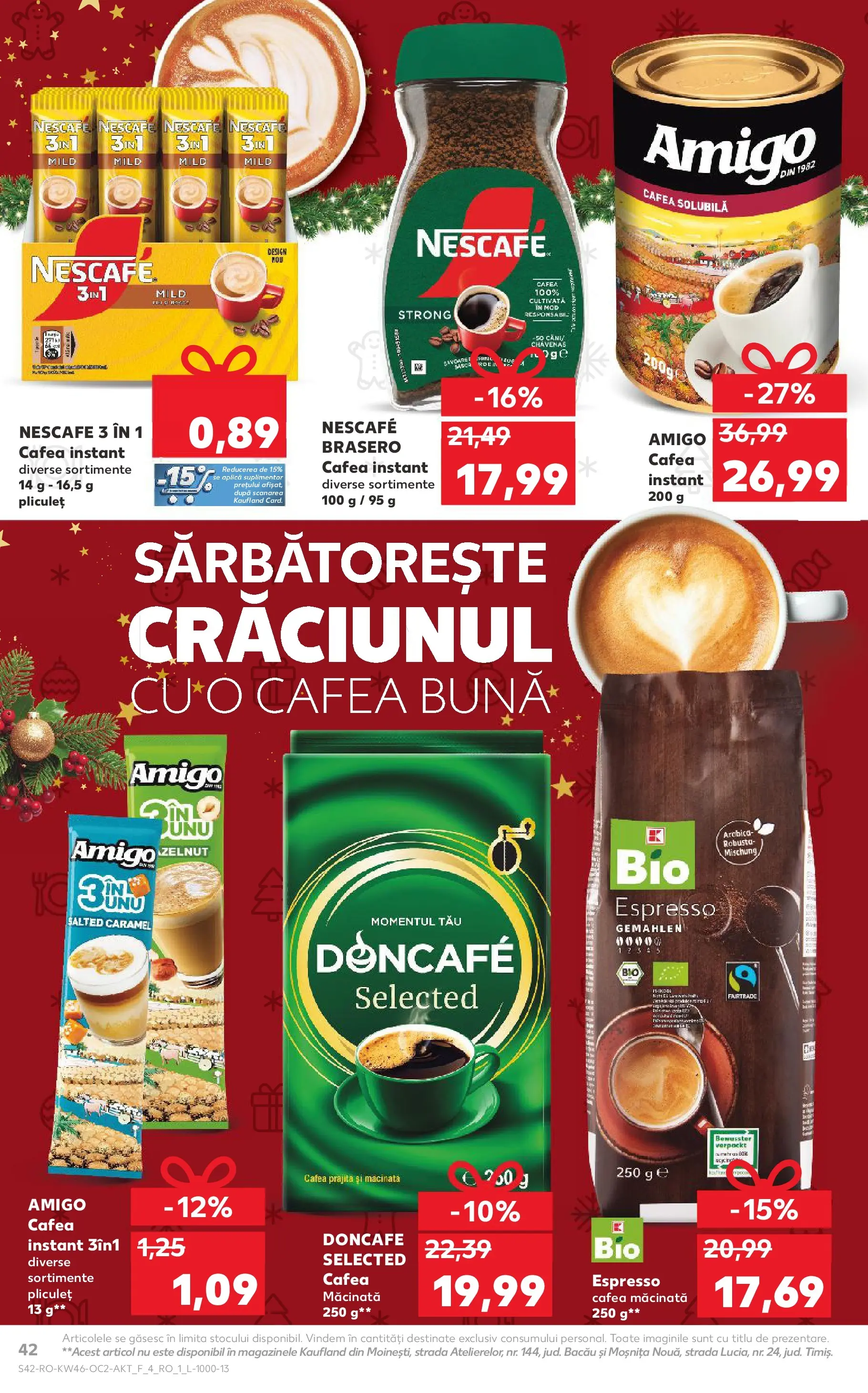 Catalog Kaufland 12 - 17 Noiembrie 2025 | Pagina 42 | Produse: Şerit ödül, Cafea