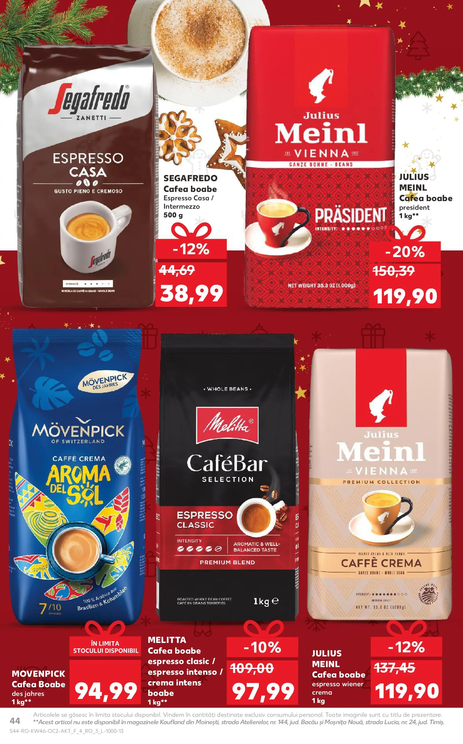 Catalog Kaufland 12 - 17 Noiembrie 2025 | Pagina 44 | Produse: Cremă, Cafea