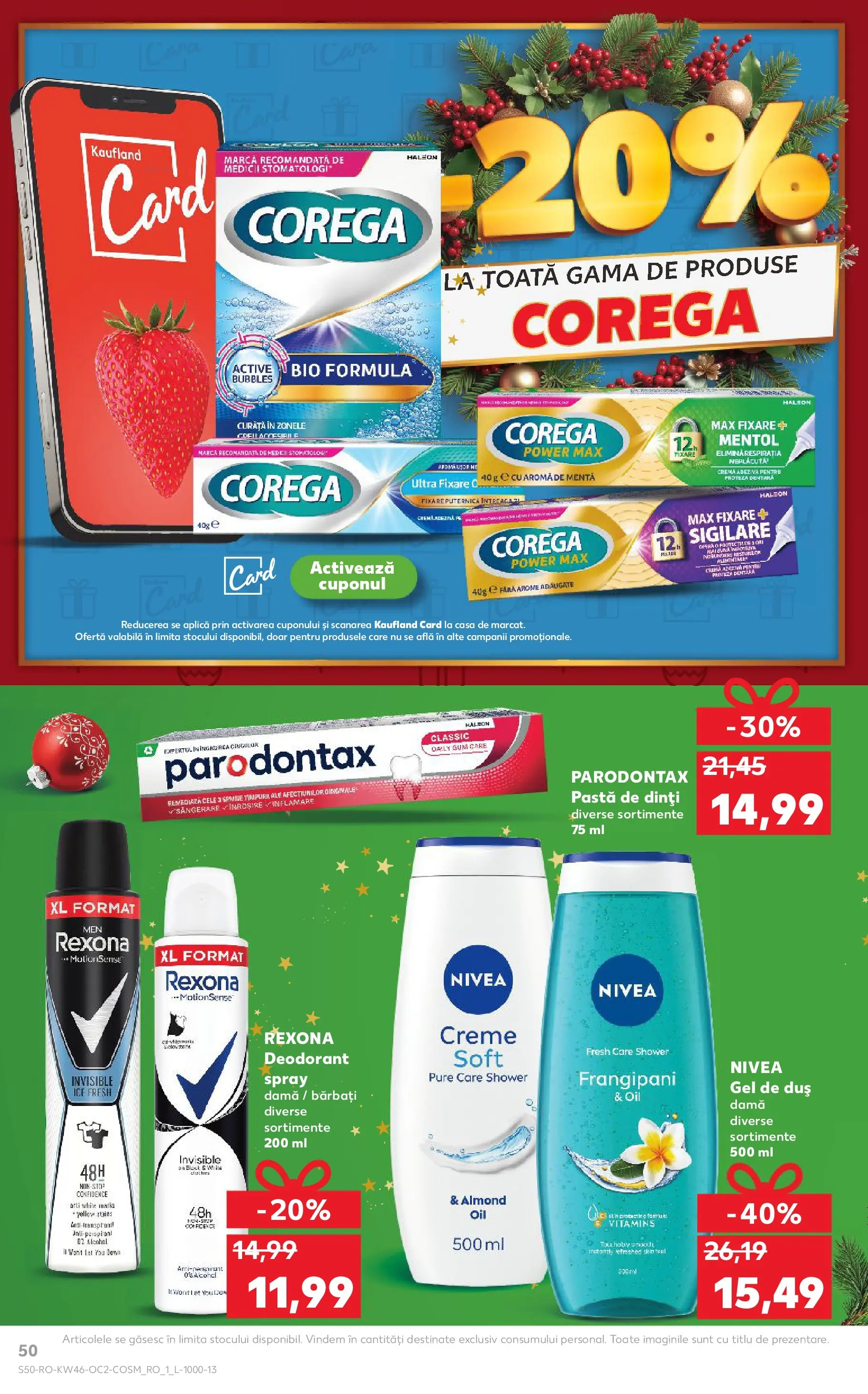Catalog Kaufland 12 - 17 Noiembrie 2025 | Pagina 50 | Produse: Şerit ödül, Cremă, Deodorant, Pastă de dinți