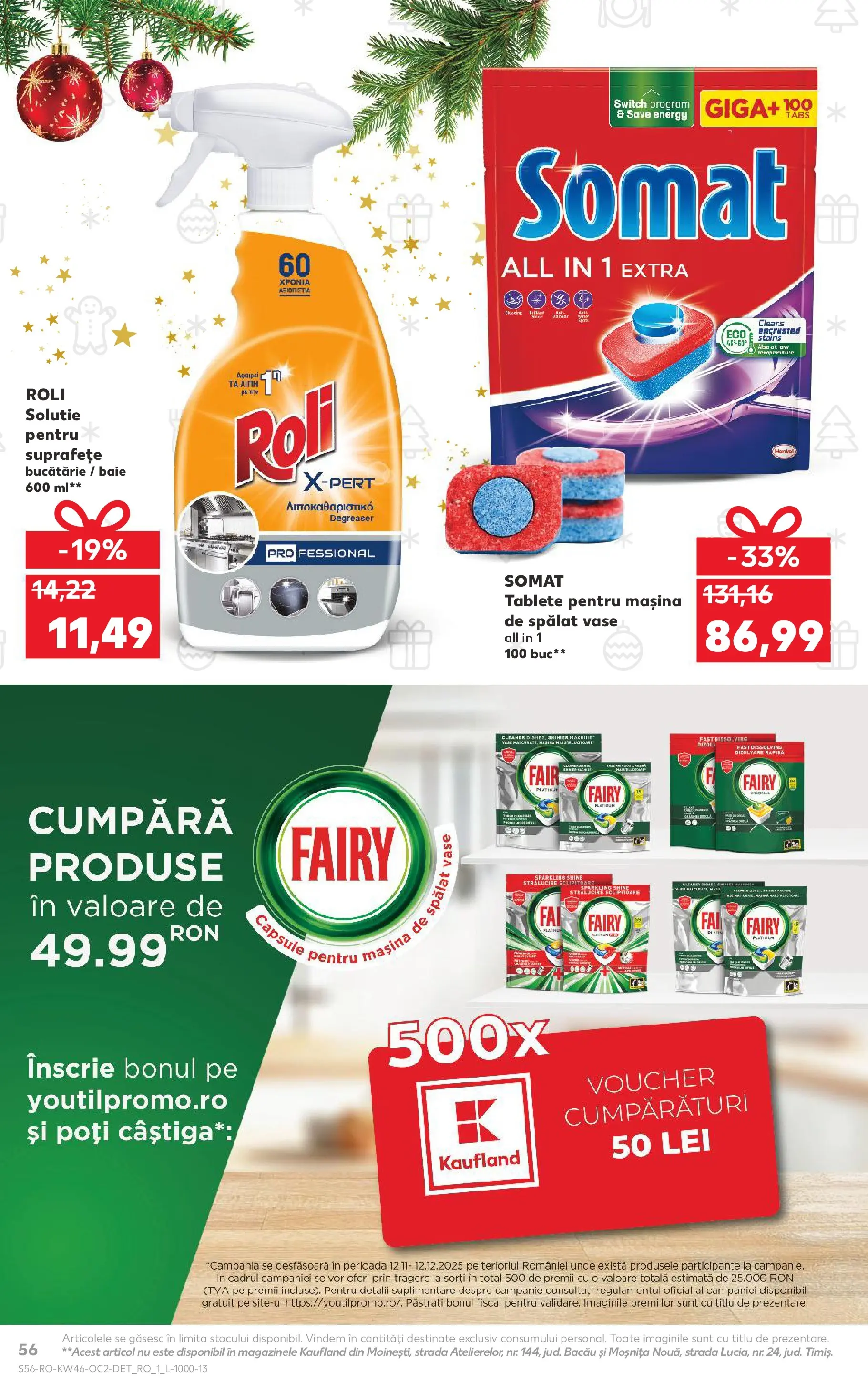 Catalog Kaufland 12 - 17 Noiembrie 2025 | Pagina 56 | Produse: Mașină De Spălat, Mașină De Spălat Vase, Bucătărie, Tablete pentru mașina de spălat