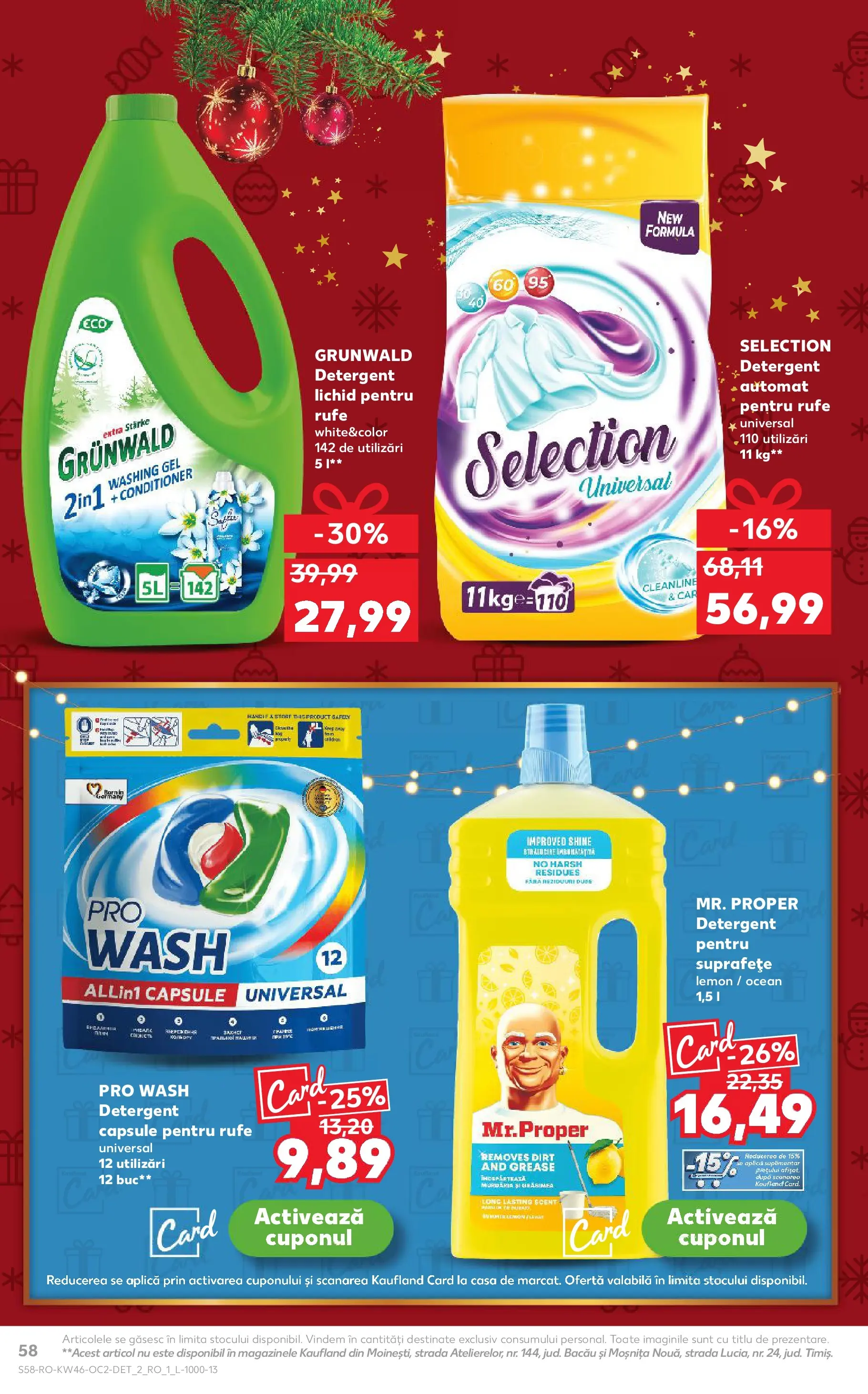 Catalog Kaufland 12 - 17 Noiembrie 2025 | Pagina 58 | Produse: Kedi Ödül Oyuncakları, Detergent