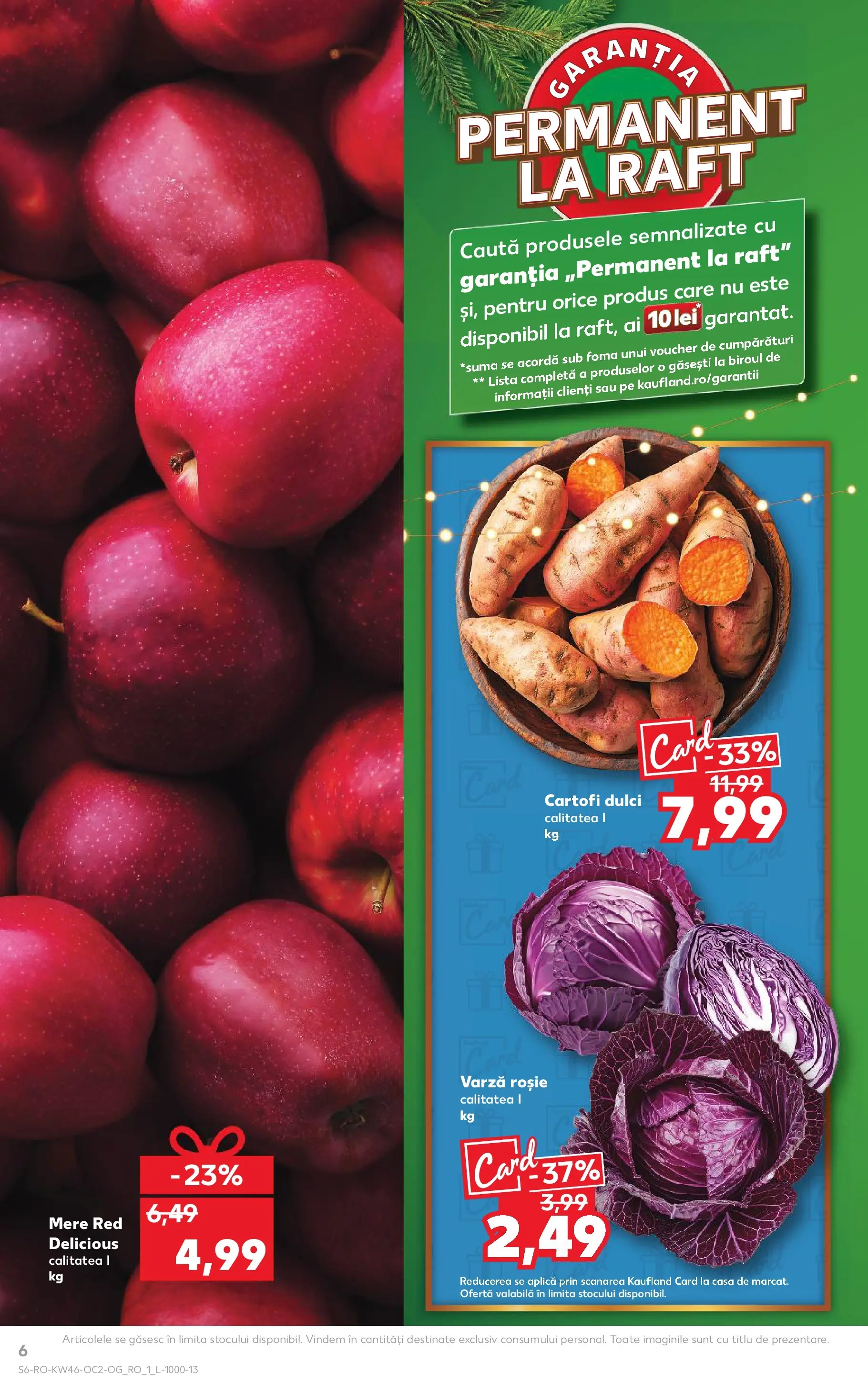Catalog Kaufland 12 - 17 Noiembrie 2025 | Pagina 6 | Produse: Varză, Taneli organik hardal, Raft, Cartofi
