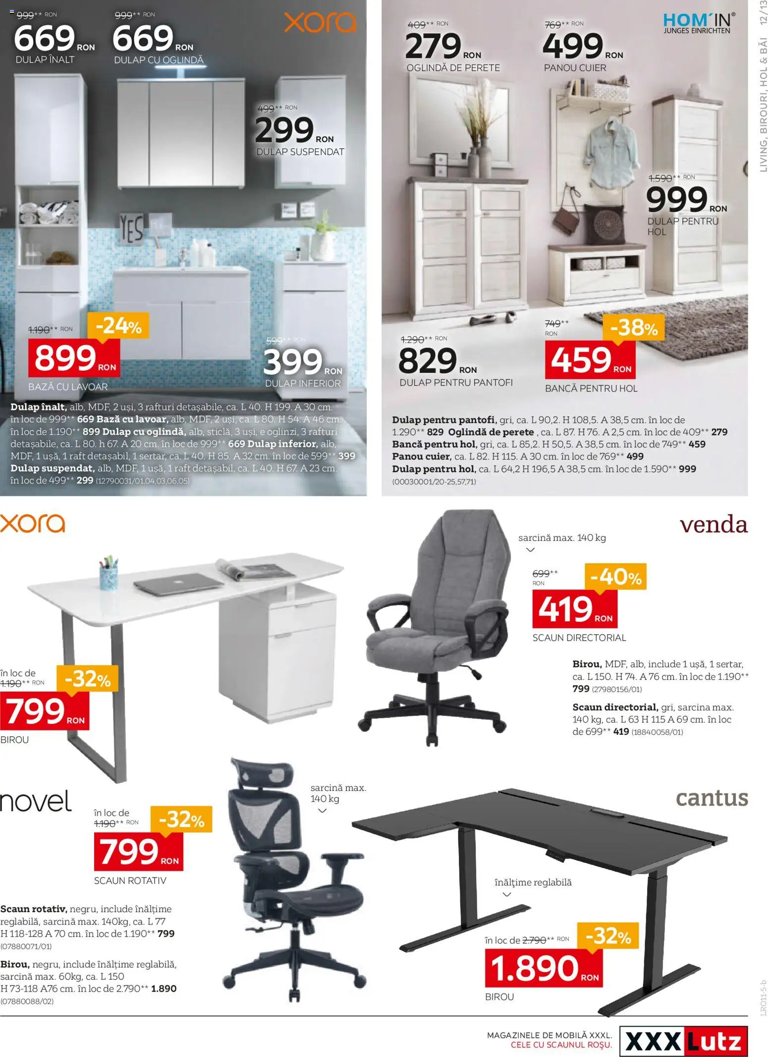 Catalog XXXLutz 7 - 23 Noiembrie 2025 | Pagina 13 | Produse: Raft, Lavoar, Oglindă, Bancă