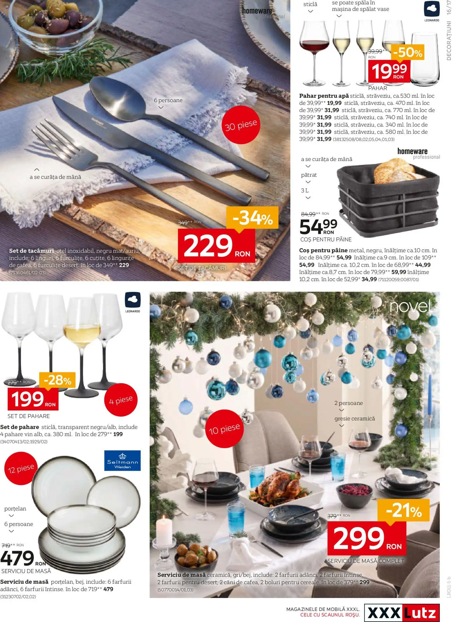 Catalog XXXLutz 7 - 23 Noiembrie 2025 | Pagina 17 | Produse: Mașină De Spălat, Mașină De Spălat Vase, Masă, Pâine