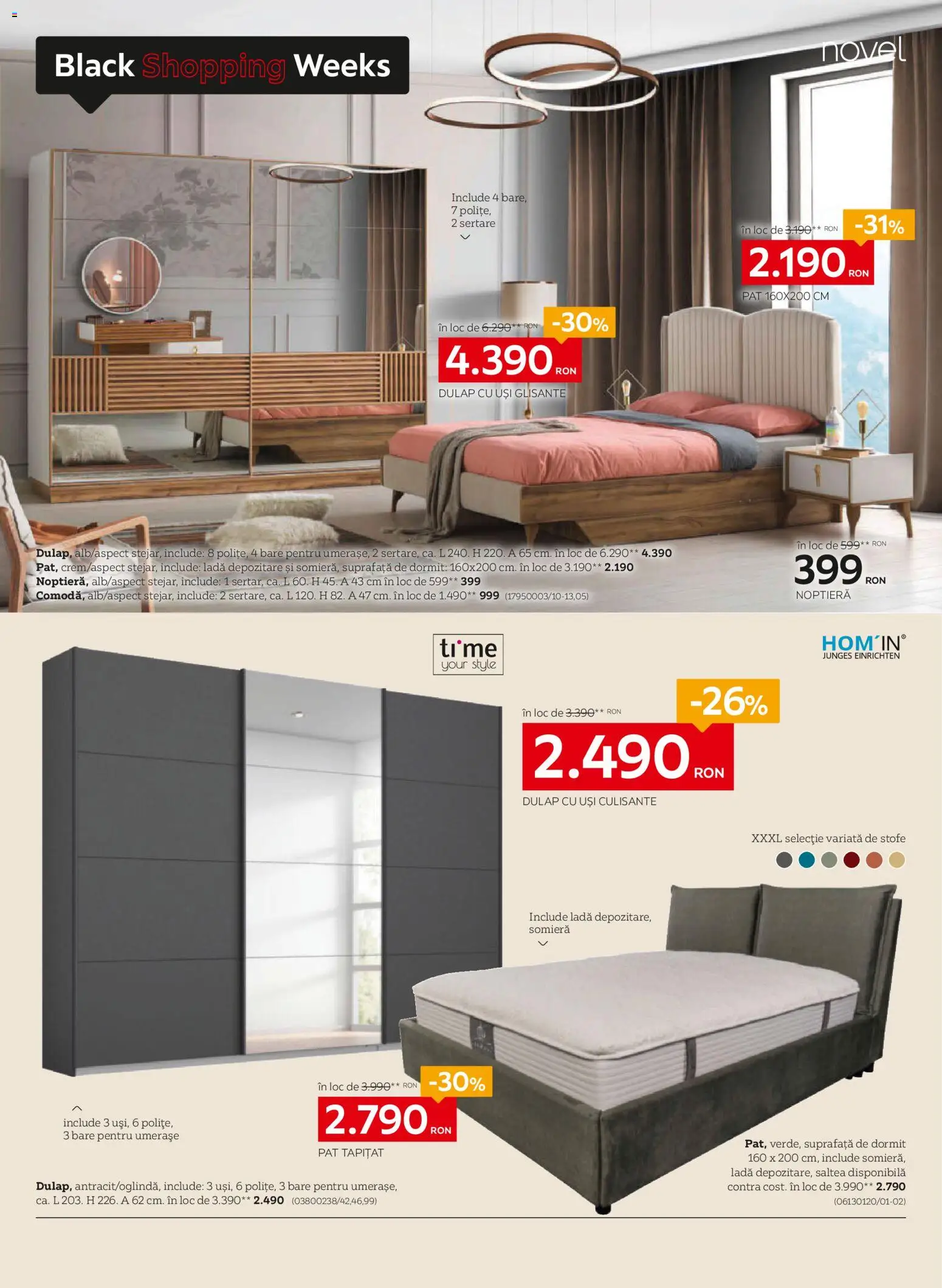 Catalog XXXLutz 7 - 23 Noiembrie 2025 | Pagina 6 | Produse: Delgeç, Pat, Saltea, Noptieră