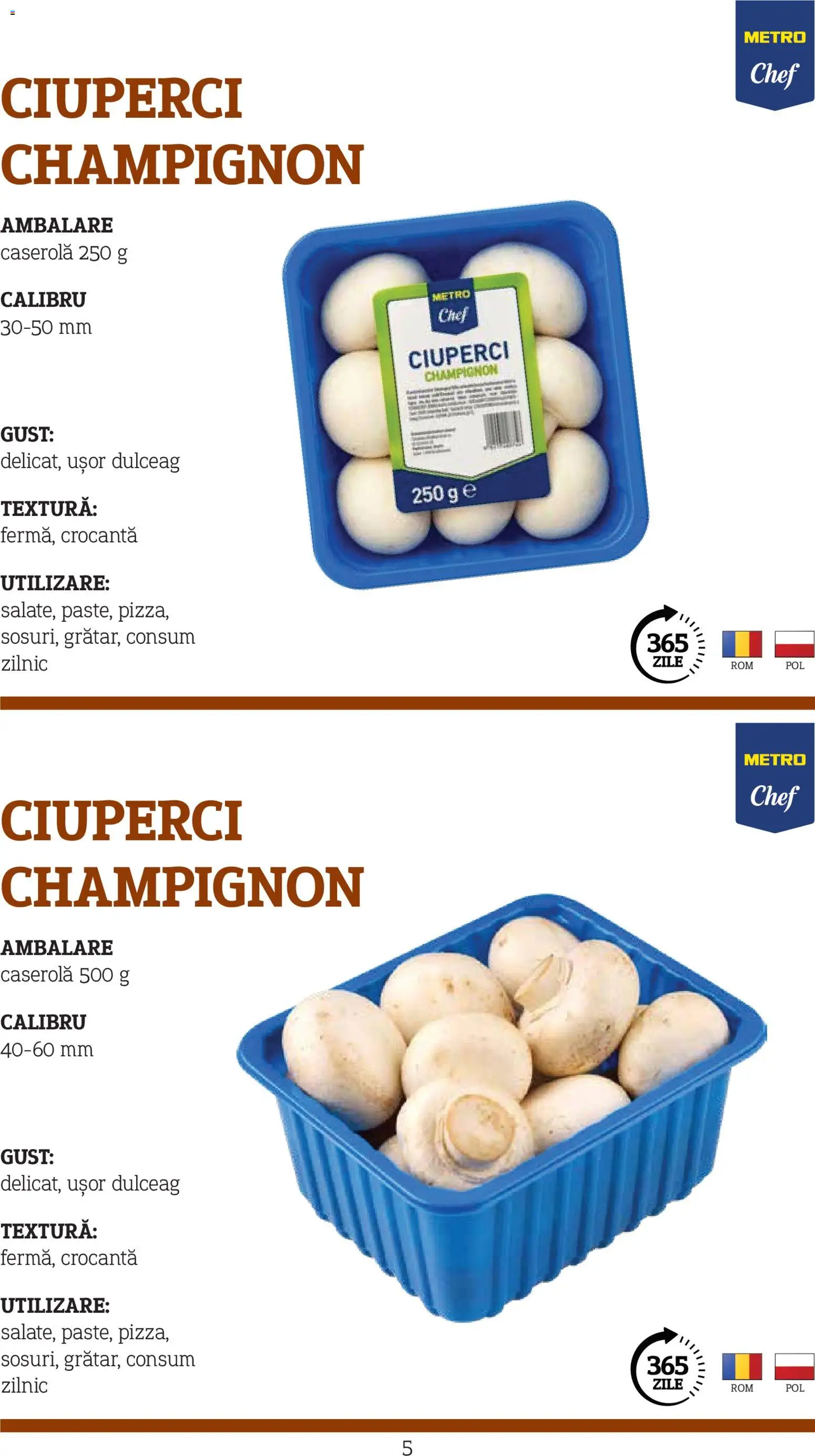 Catalog METRO 10 Noiembrie 2025 - 30 Decembrie 2026 | Pagina 5 | Produse: Ciuperci
