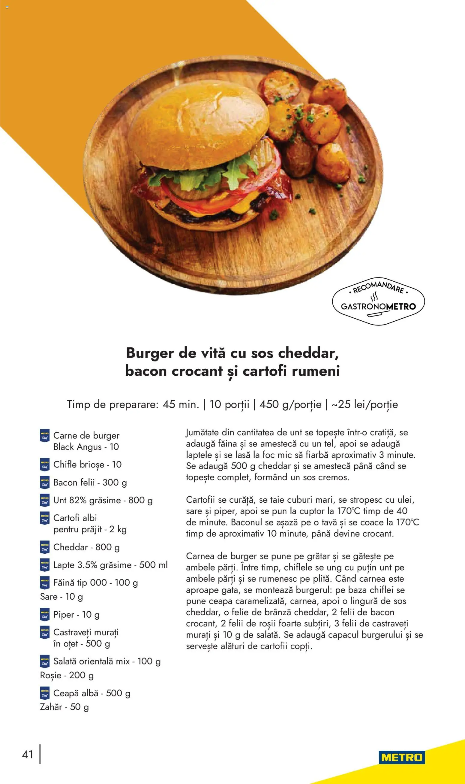 Catalog METRO 10 Noiembrie 2025 - 30 Decembrie 2026 | Pagina 41 | Produse: Grătar, Brânză, Burger, Zahăr