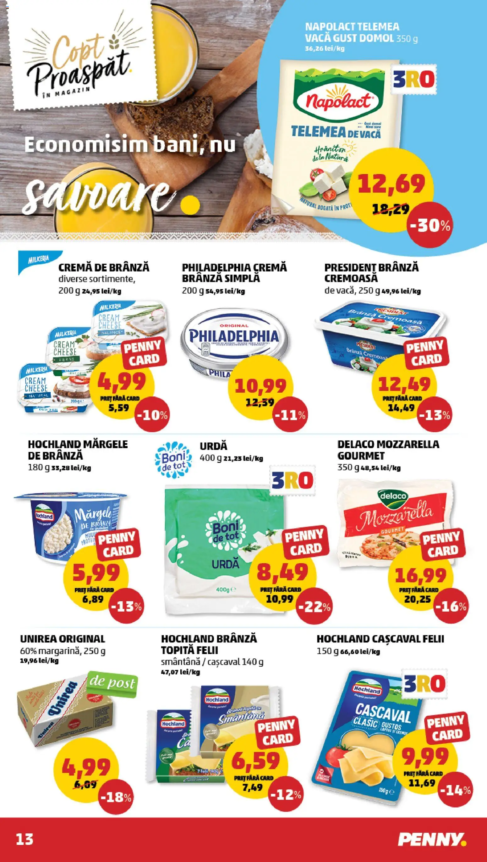 Catalog PENNY Market 12 - 17 Noiembrie 2025 | Pagina 13 | Produse: Mozzarella, Brânză, Cremă, Smântână