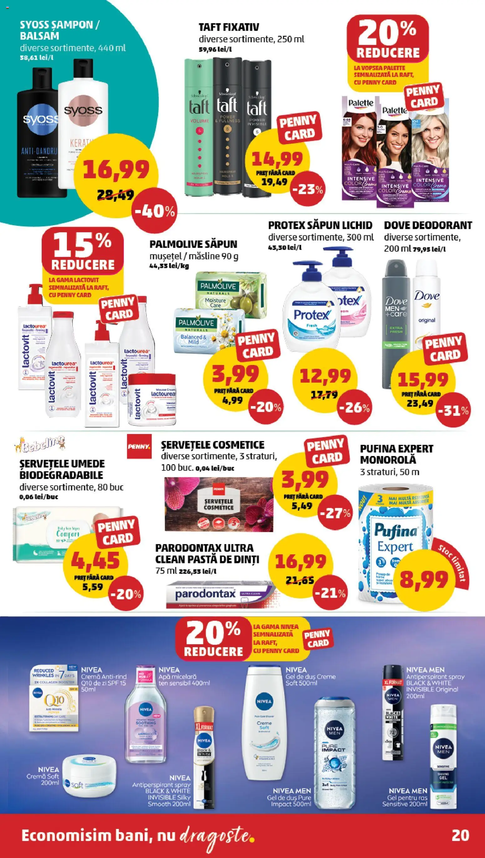 Catalog PENNY Market 12 - 17 Noiembrie 2025 | Pagina 20 | Produse: Cremă, Gel de duș, Pastă de dinți, Săpun lichid