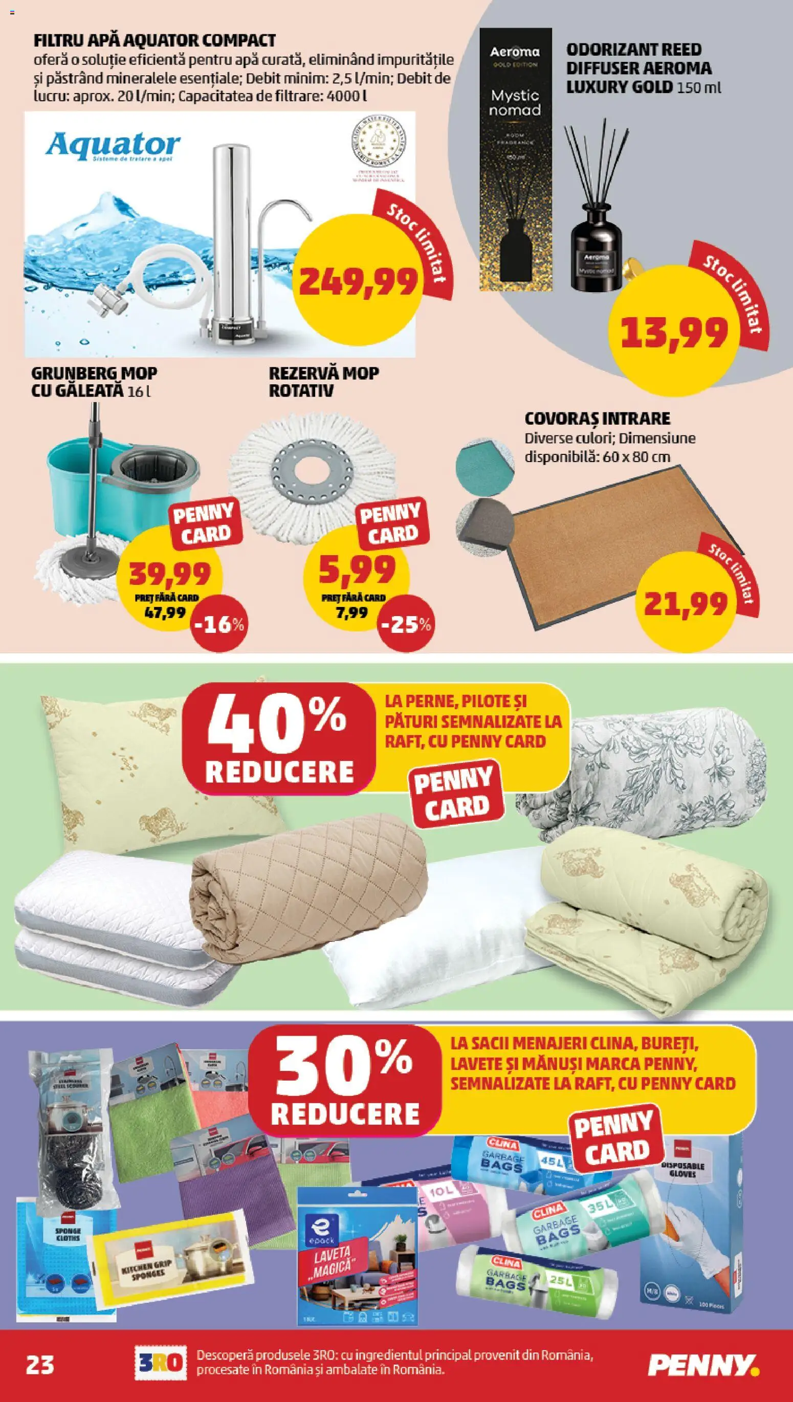 Catalog PENNY Market 12 - 17 Noiembrie 2025 | Pagina 23 | Produse: Mop, Lavete, Filtru apă, Apă