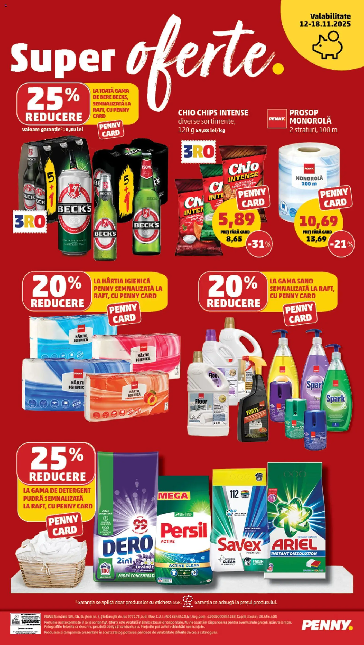 Catalog PENNY Market 12 - 17 Noiembrie 2025 | Pagina 24 | Produse: Pomelo, Prosop monorolă, Pudră, Bere