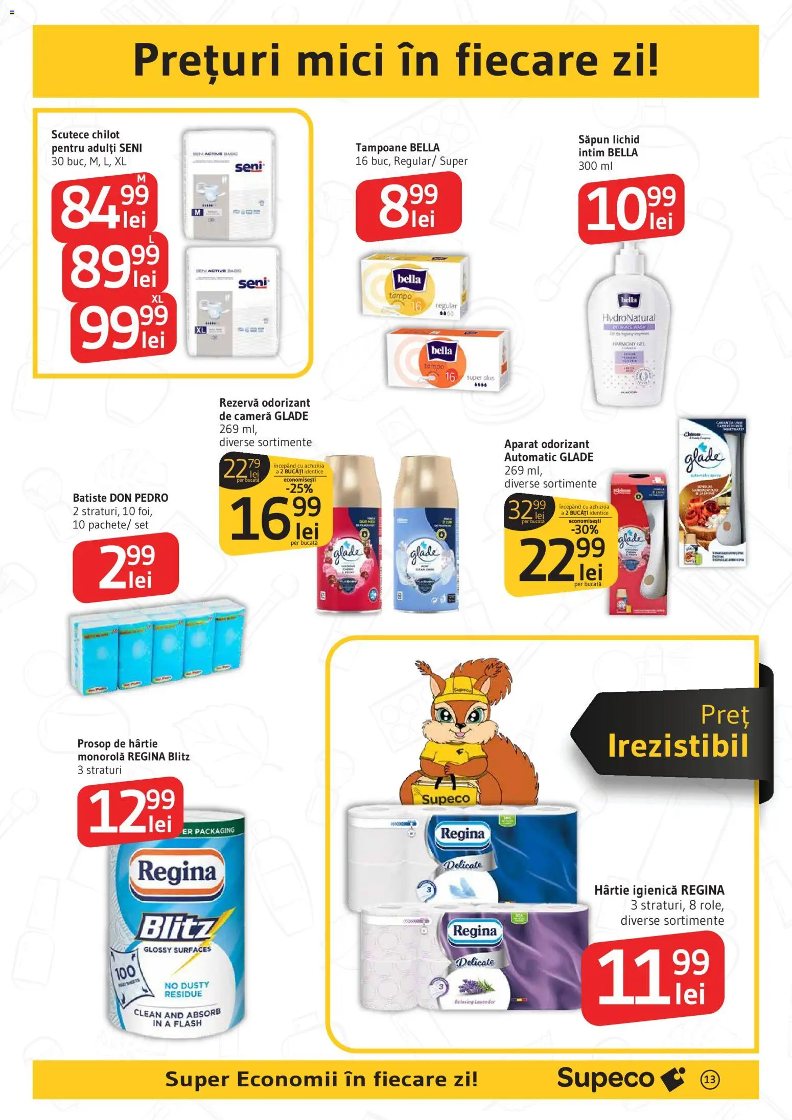 Catalog Supeco 13 - 25 Noiembrie 2025 | Pagina 13 | Produse: Cameră, Săpun, Scutece, Tampoane