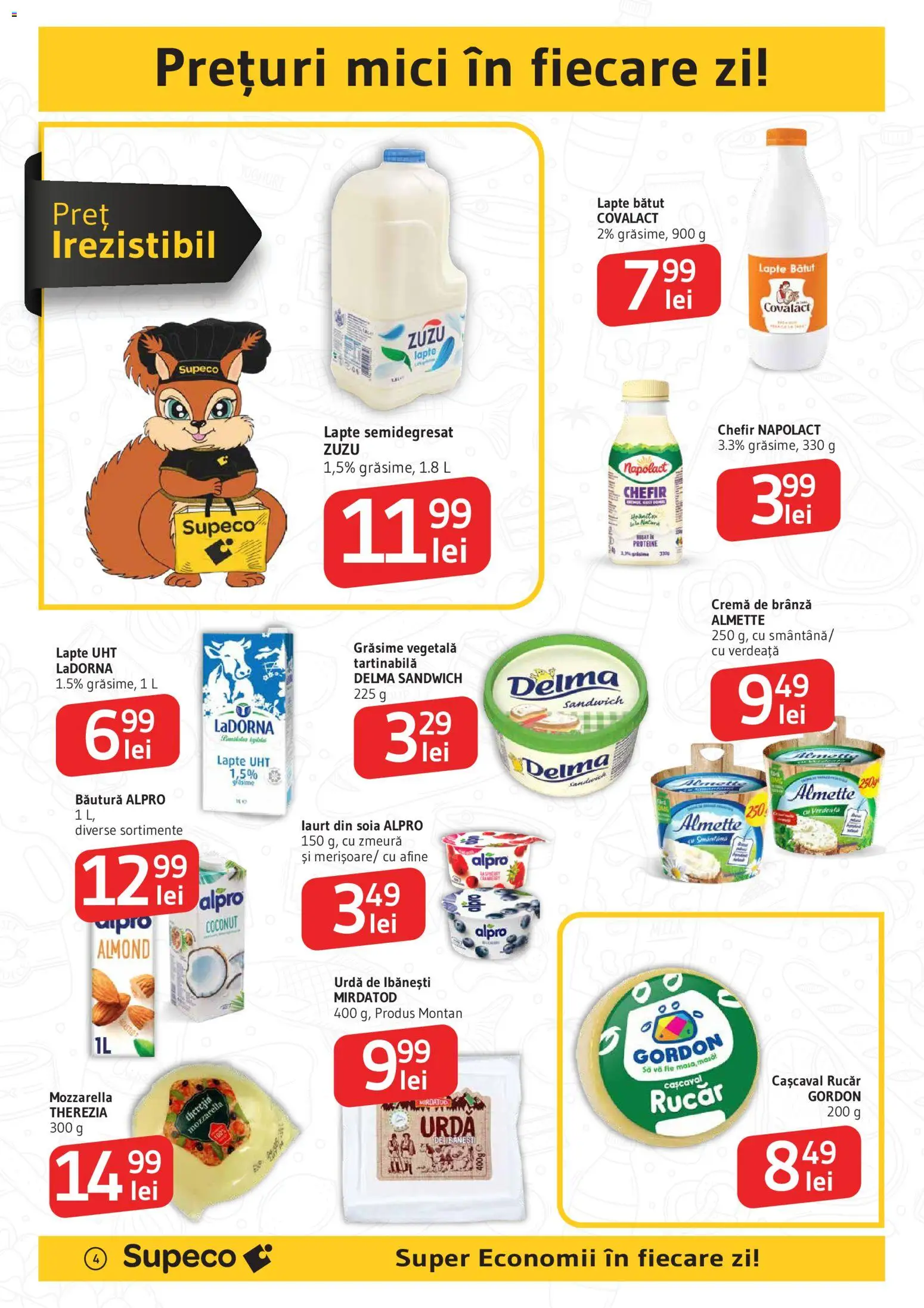 Catalog Supeco 13 - 25 Noiembrie 2025 | Pagina 4 | Produse: Afine, Zmeură, Lapte, Cremă