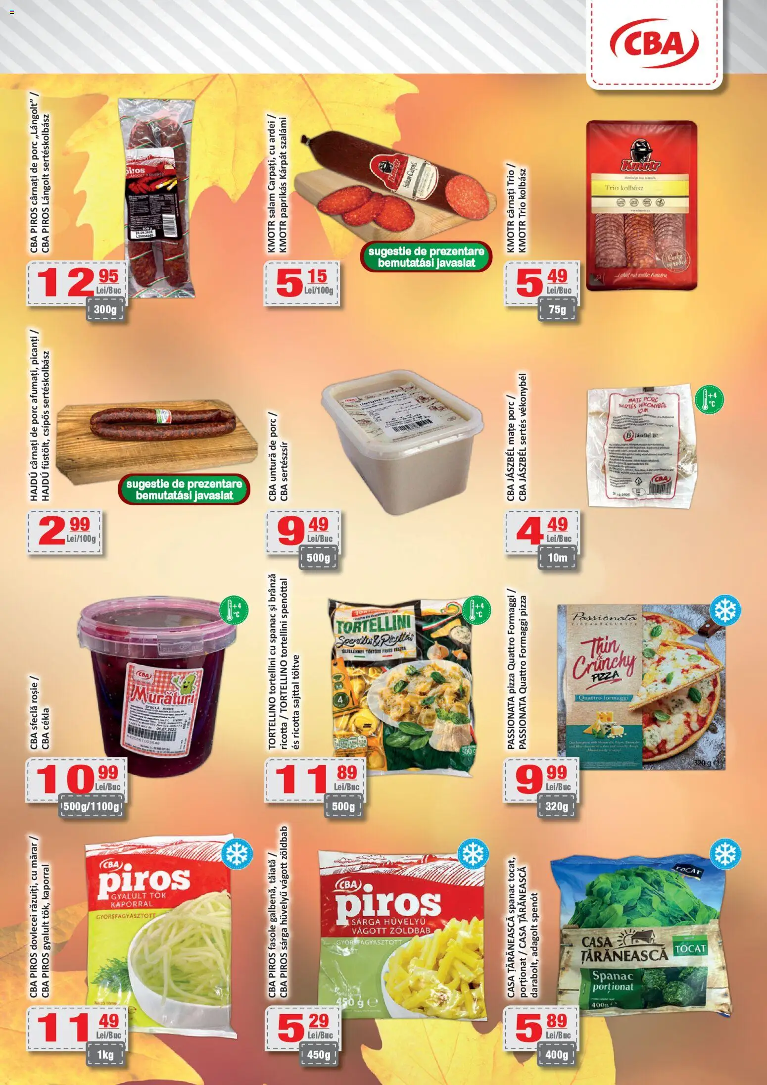 Catalog CBA 7 - 19 Noiembrie 2025 | Pagina 3 | Produse: Brânză, Salam, Pizza, Sfeclă