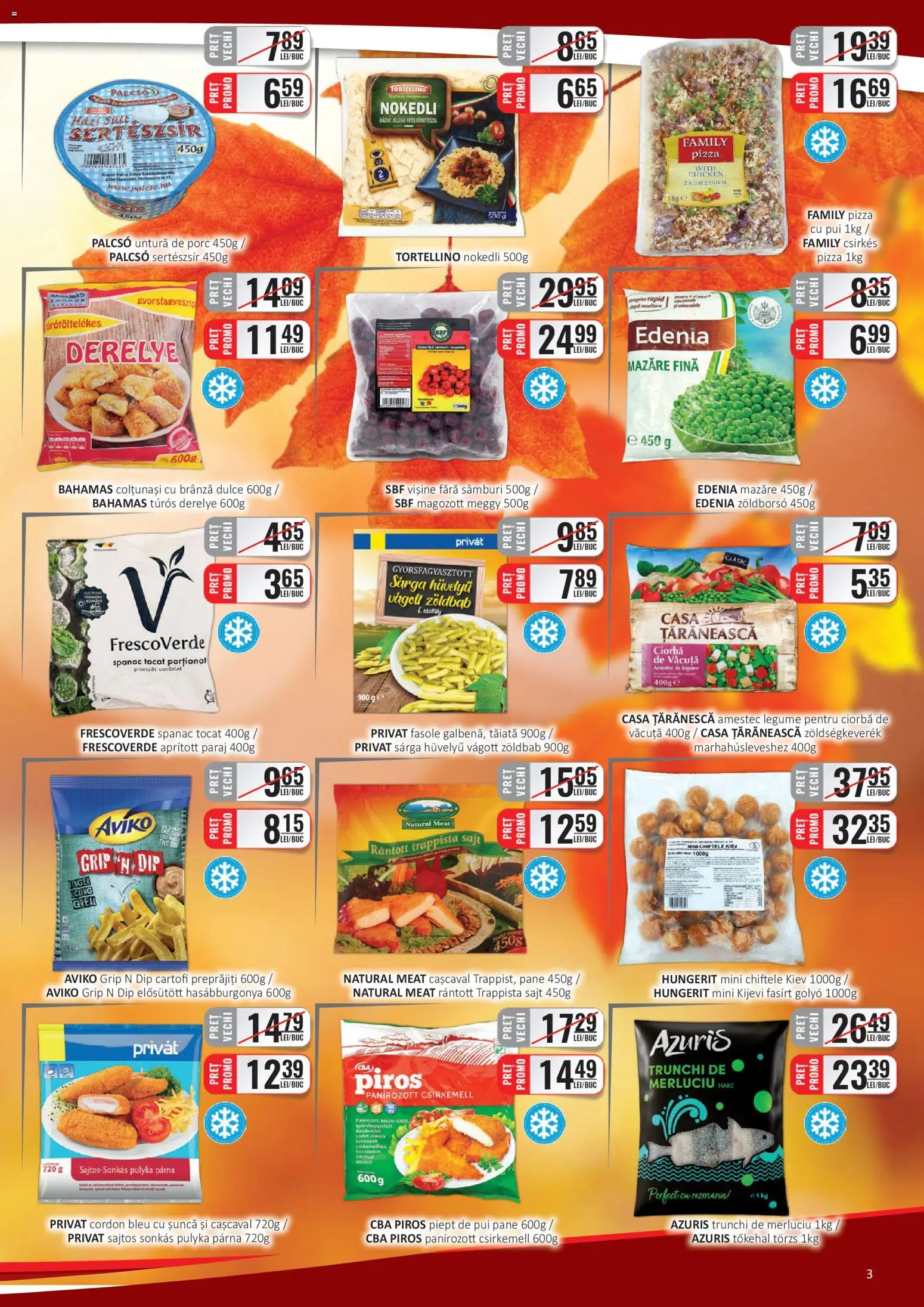 Catalog CBA 1 - 14 Noiembrie 2025 | Pagina 3 | Produse: Cordon bleu, Brânză, Șuncă, Cartofi