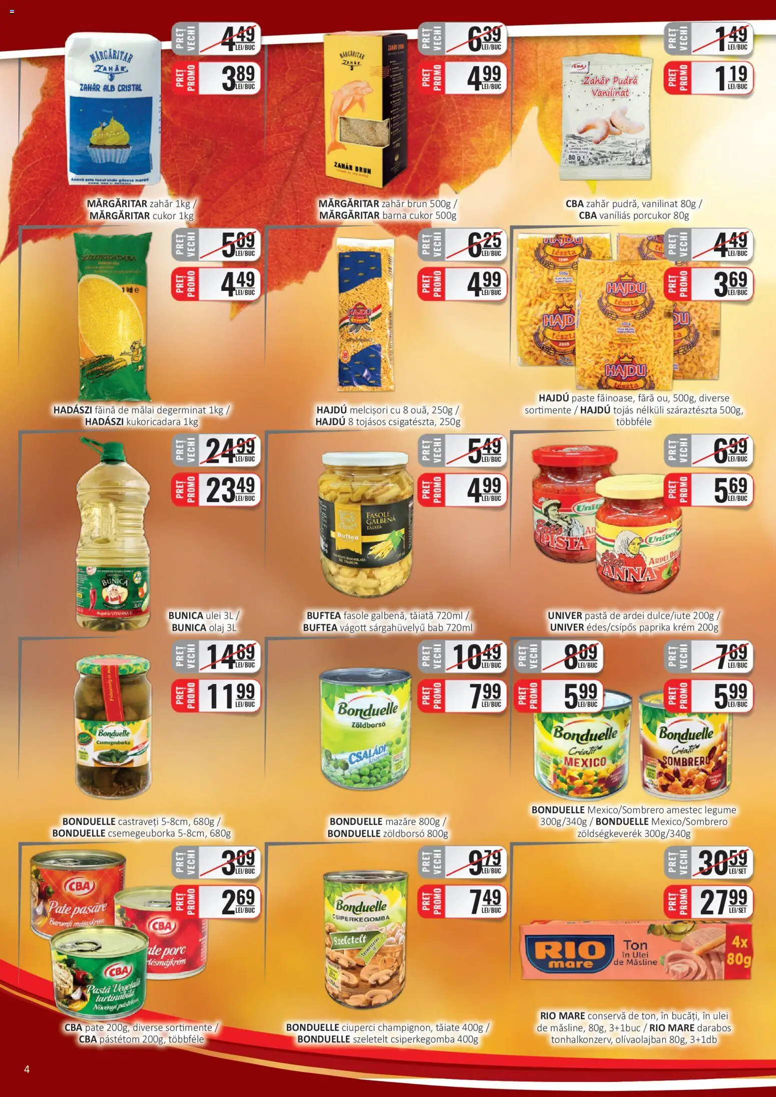 Catalog CBA 1 - 14 Noiembrie 2025 | Pagina 4 | Produse: Mazăre, Măsline, Ciuperci, Ulei