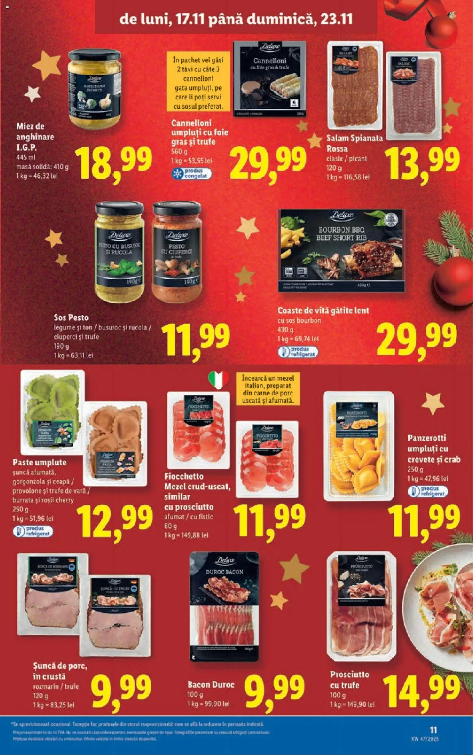 Catalog LIDL 17 - 22 Noiembrie 2025 | Pagina 11 | Produse: Ciuperci, Gorgonzola, Carne De Porc, Roșii
