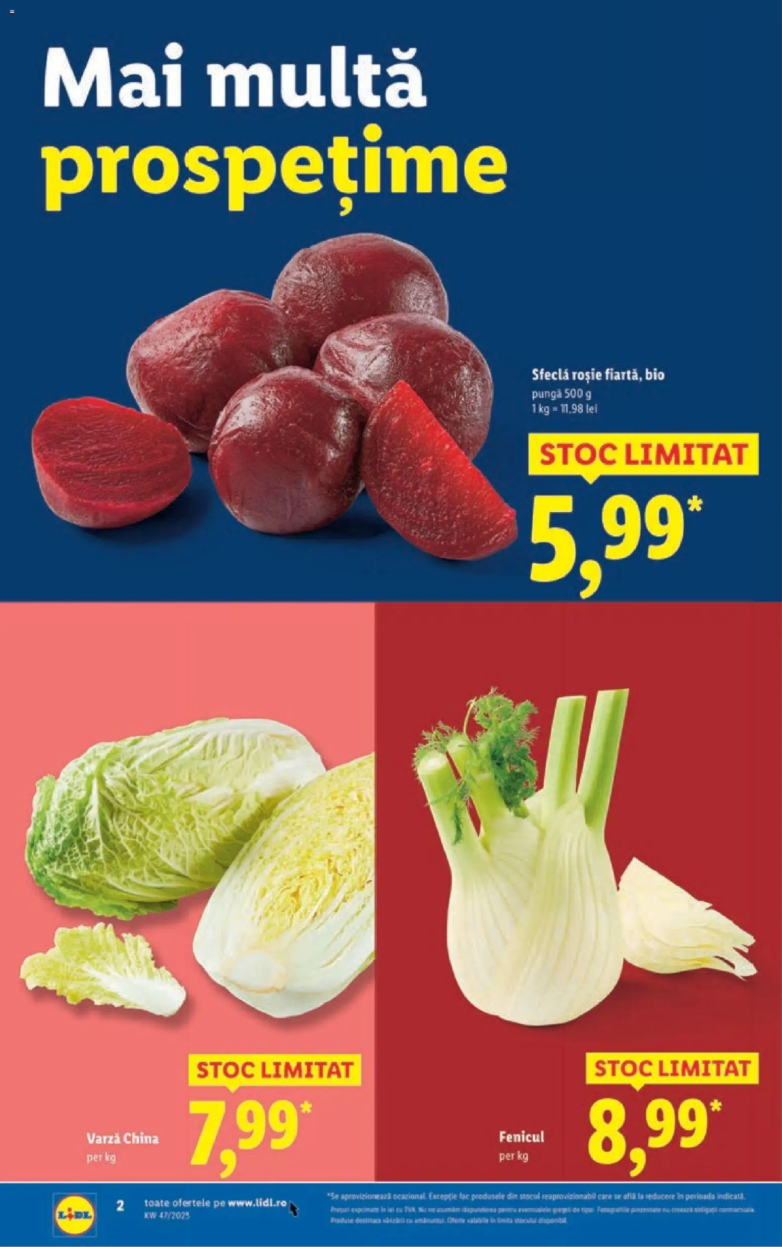 Catalog LIDL 17 - 22 Noiembrie 2025 | Pagina 2 | Produse: Şerit ödül, Varză, Pungă, Sfeclă
