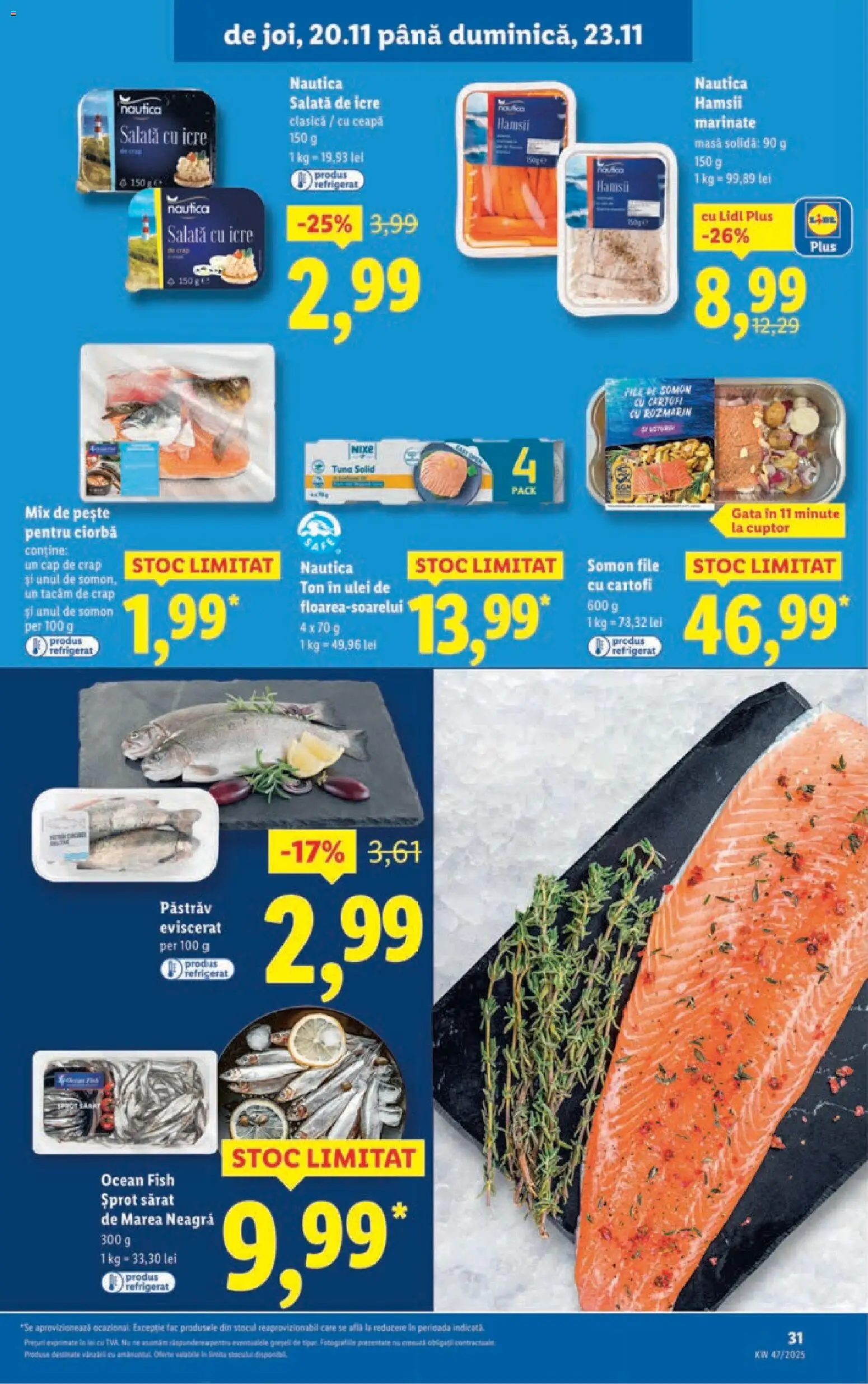Catalog LIDL 17 - 22 Noiembrie 2025 | Pagina 31 | Produse: Cuptor, Masă, Salată cu icre, Ceapă