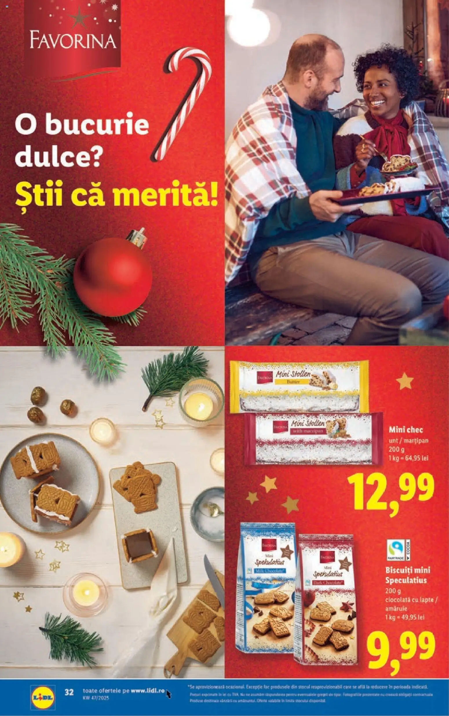 Catalog LIDL 17 - 22 Noiembrie 2025 | Pagina 32 | Produse: Lapte, Unt, Ciocolată, Biscuiți