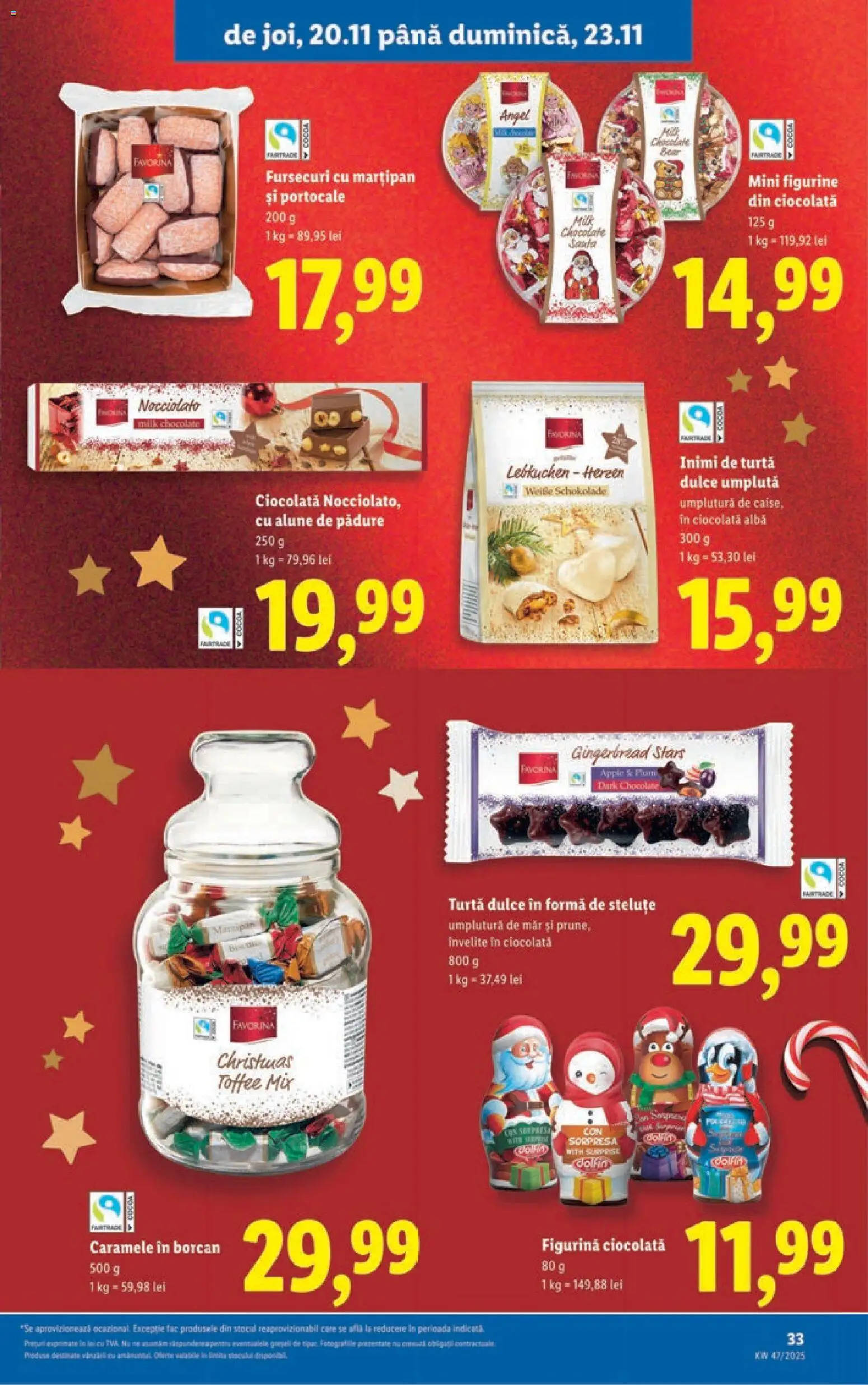 Catalog LIDL 17 - 22 Noiembrie 2025 | Pagina 33 | Produse: Apple, Ciocolată, Turtă dulce, Caramele