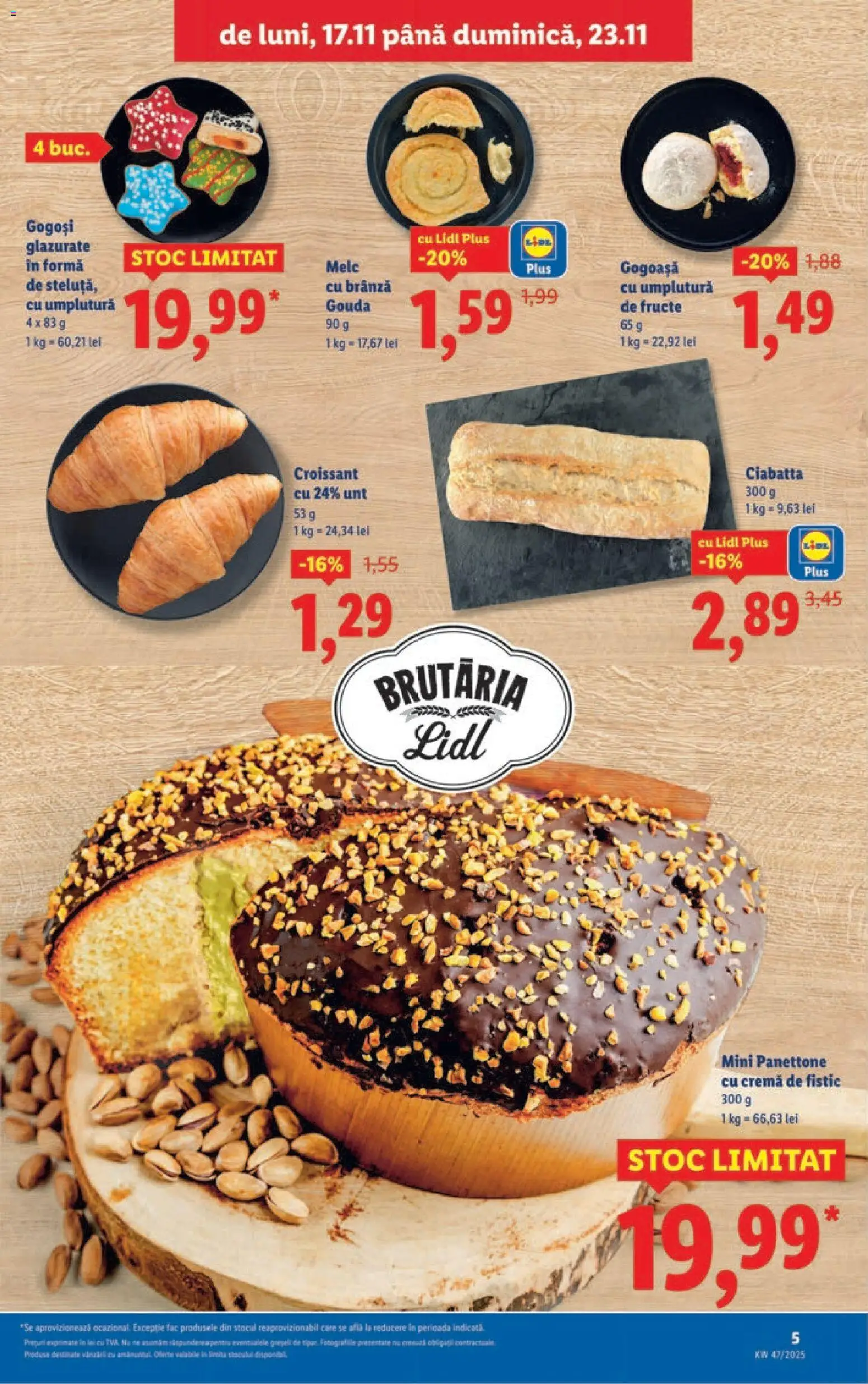 Catalog LIDL 17 - 22 Noiembrie 2025 | Pagina 5 | Produse: Divan, Unt, Brânză, Fistic