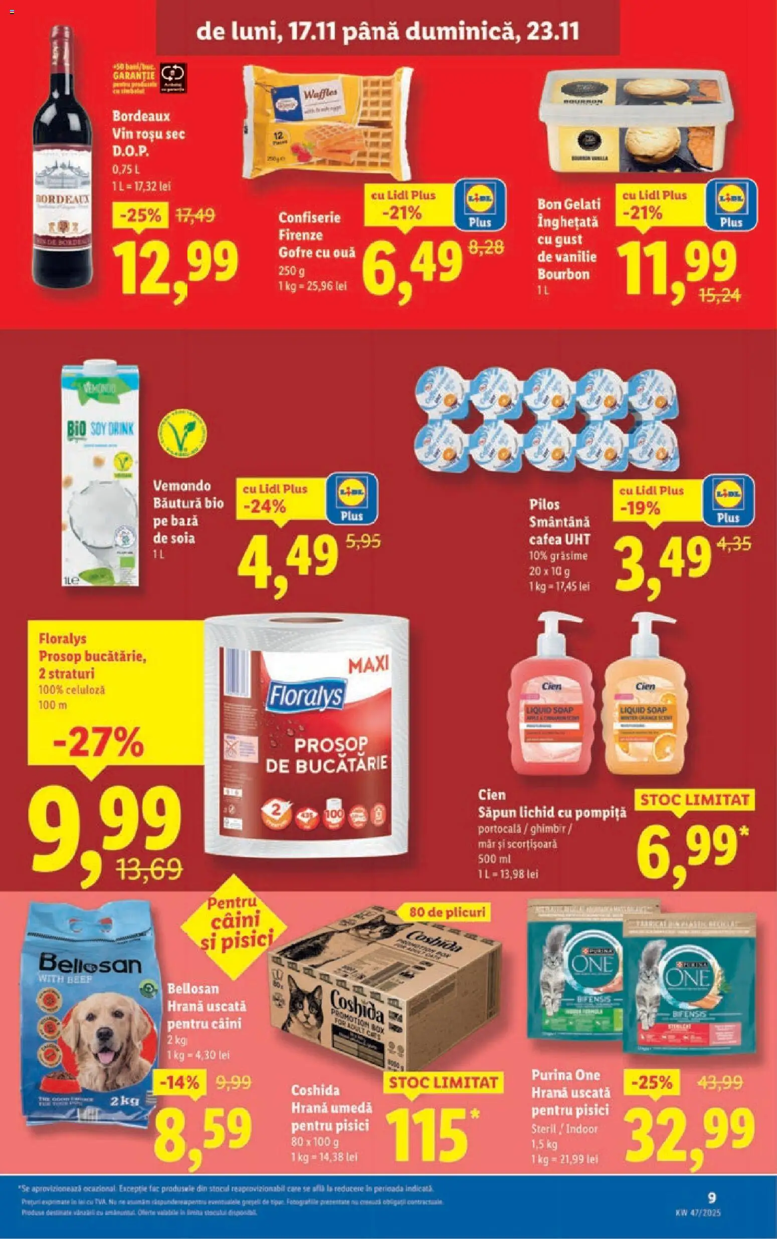 Catalog LIDL 17 - 22 Noiembrie 2025 | Pagina 9 | Produse: Bucătărie, Gofre, Vin, Smântână