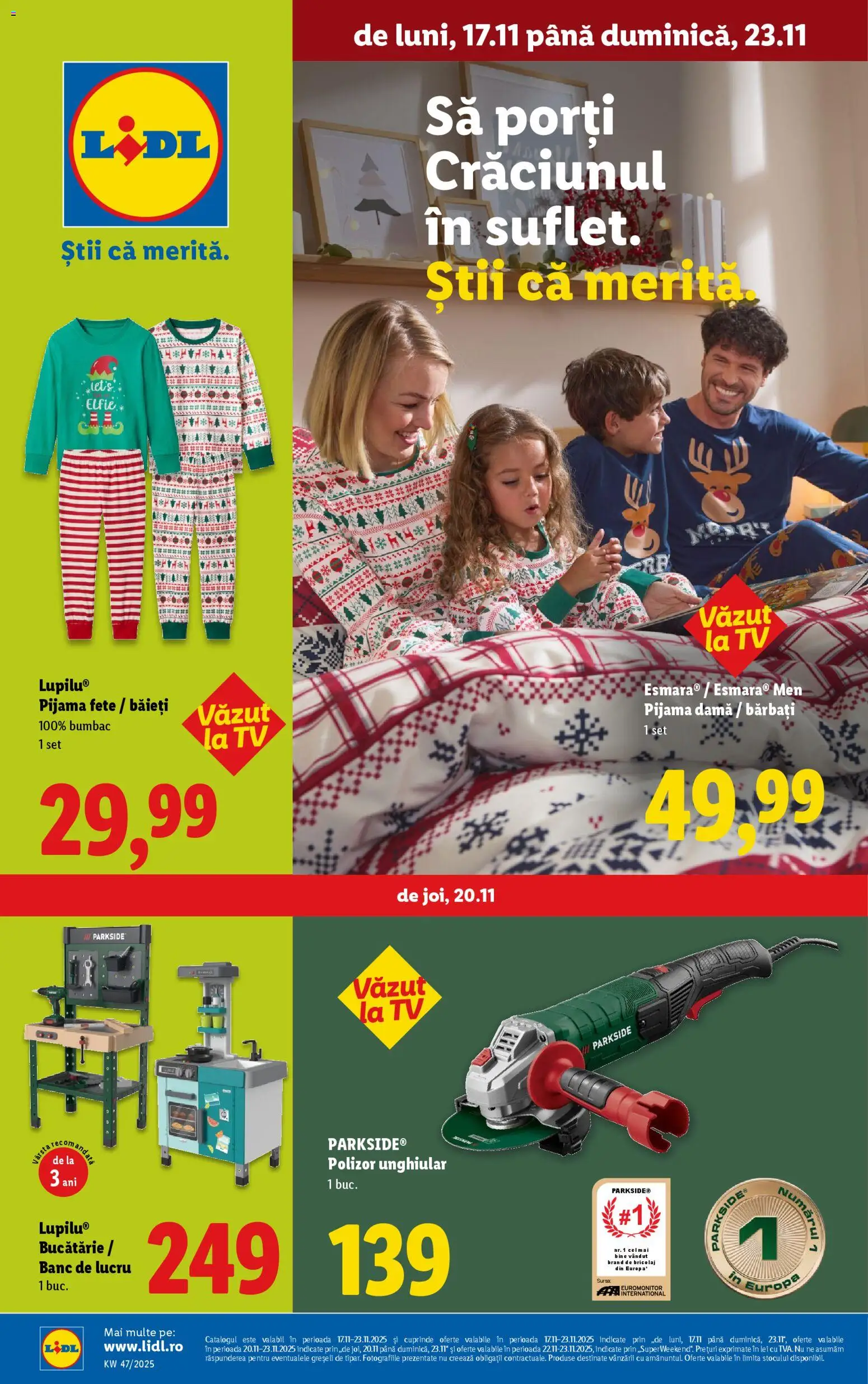 Catalog LIDL 17 - 22 Noiembrie 2025 | Pagina 1 | Produse: Polizor, Bucătărie