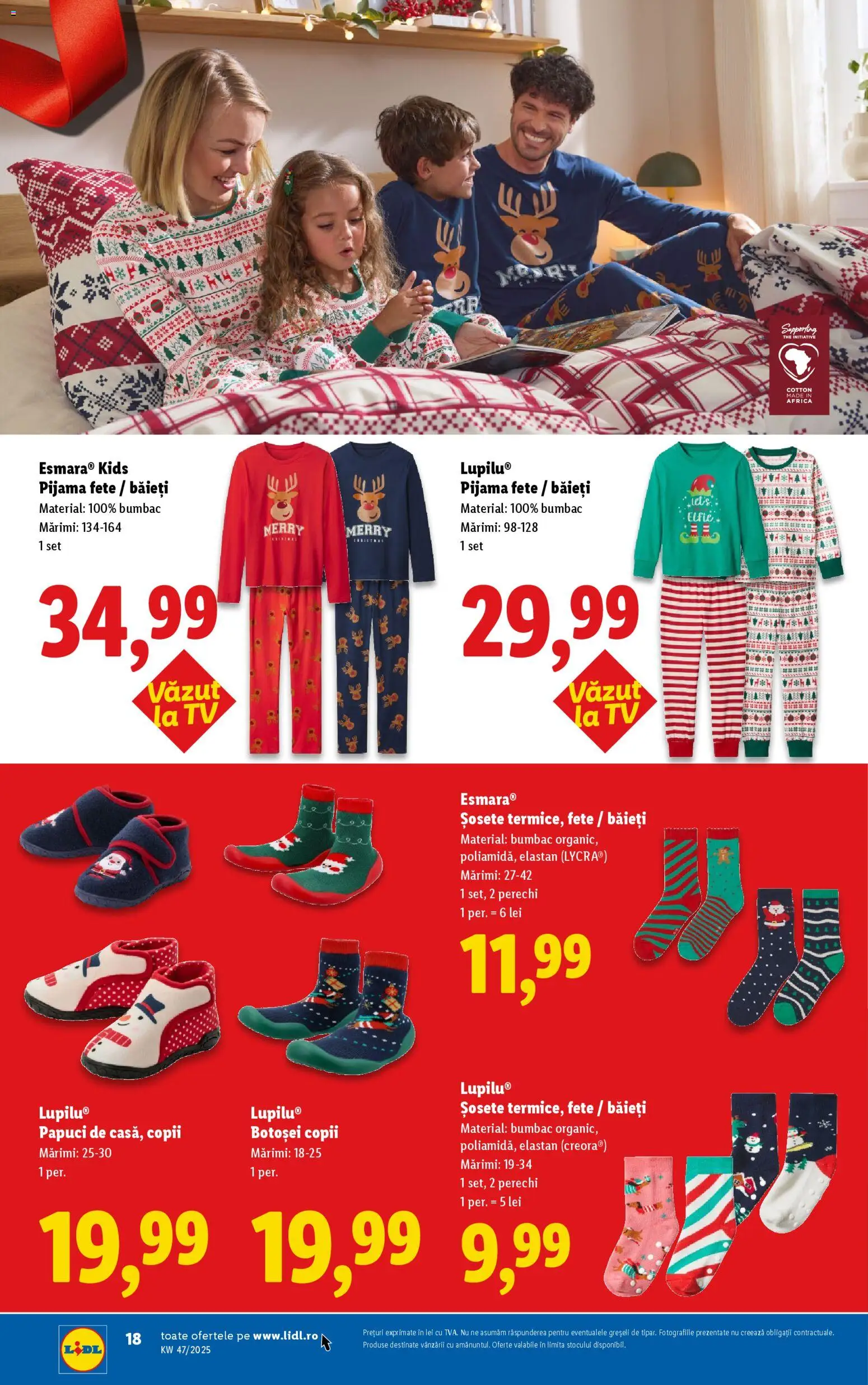 Catalog LIDL 17 - 22 Noiembrie 2025 | Pagina 4 | Produse: Șosete, Papuci