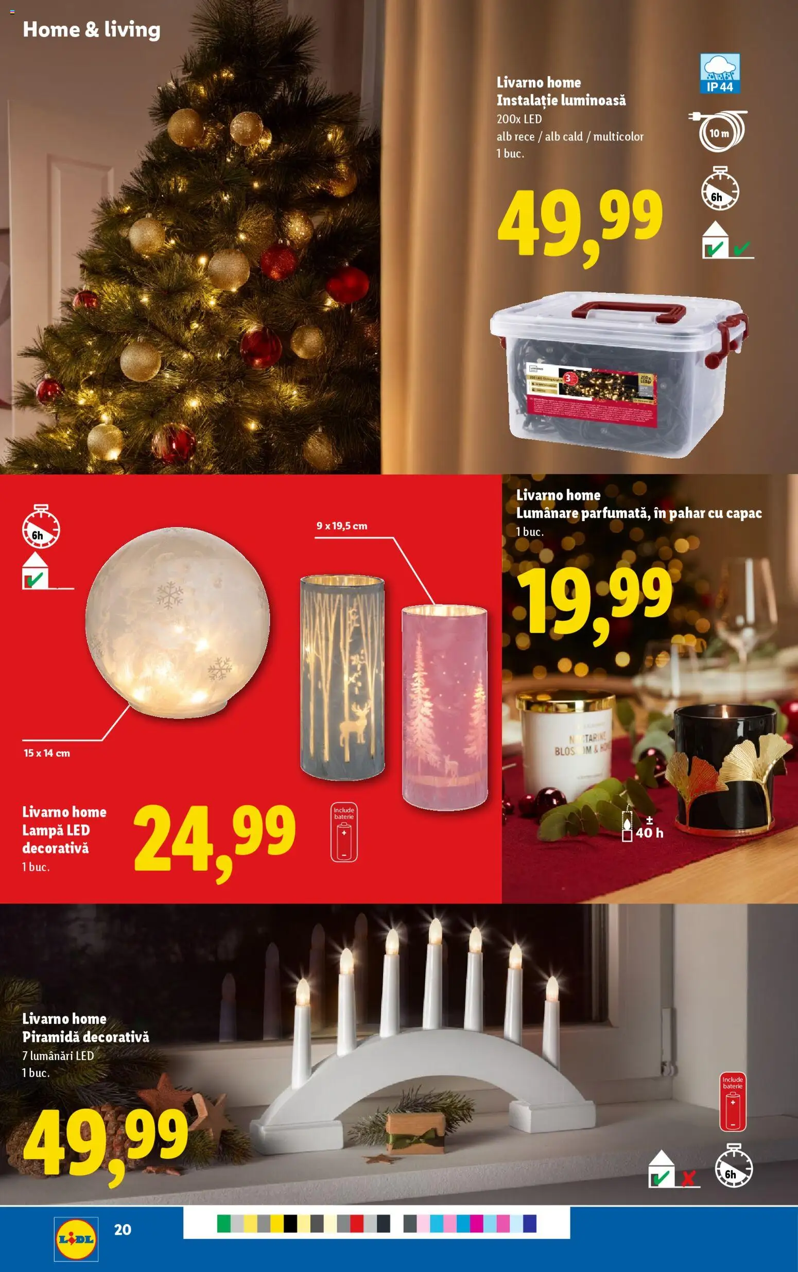 Catalog LIDL 17 - 22 Noiembrie 2025 | Pagina 6 | Produse: Temizlik kovası, Babak, Baterie, Lumânare