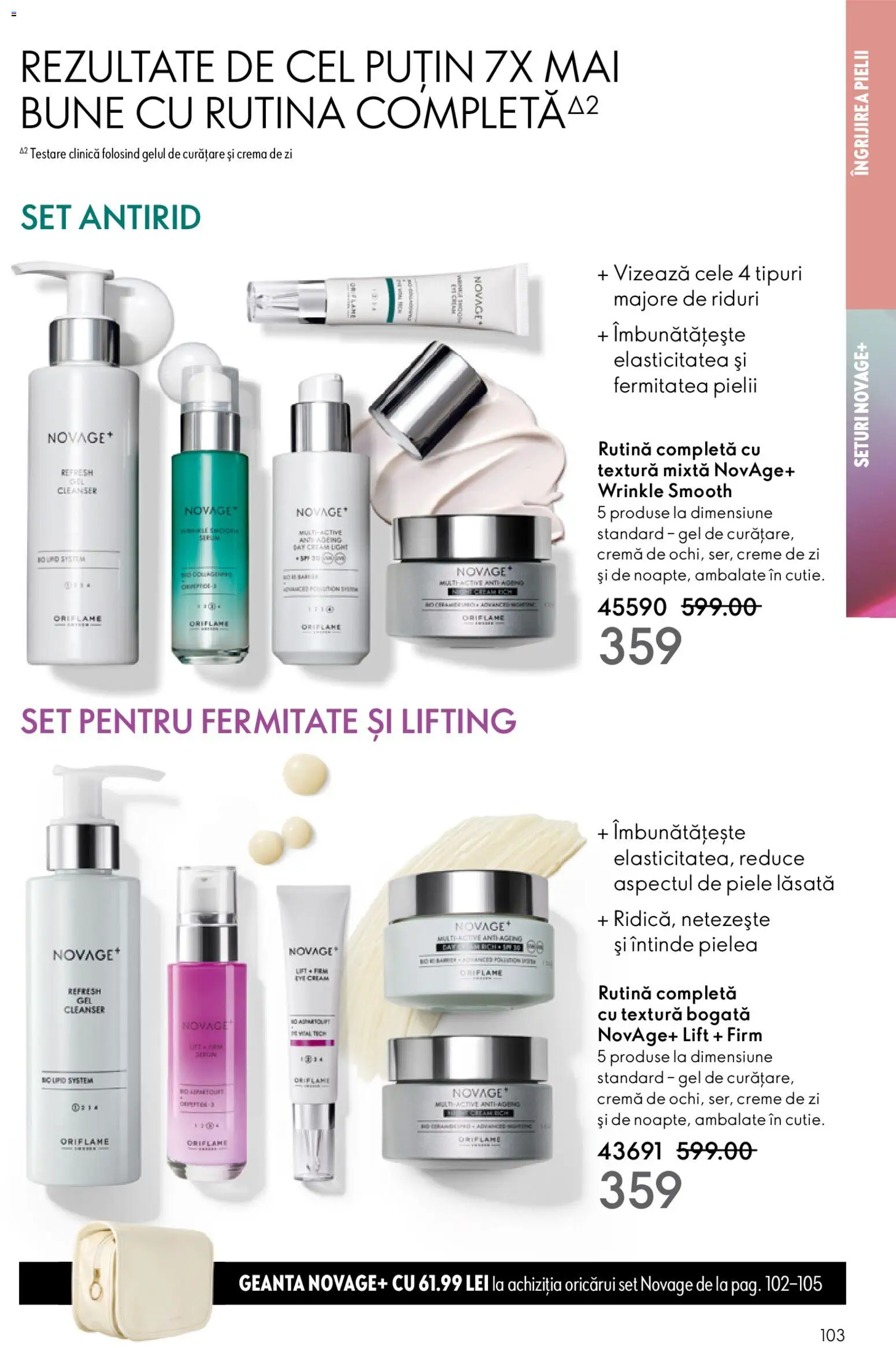 Catalog Oriflame 3 - 22 Decembrie 2025 | Pagina 103 | Produse: Serum, Cremă de zi, Geantă, Cremă