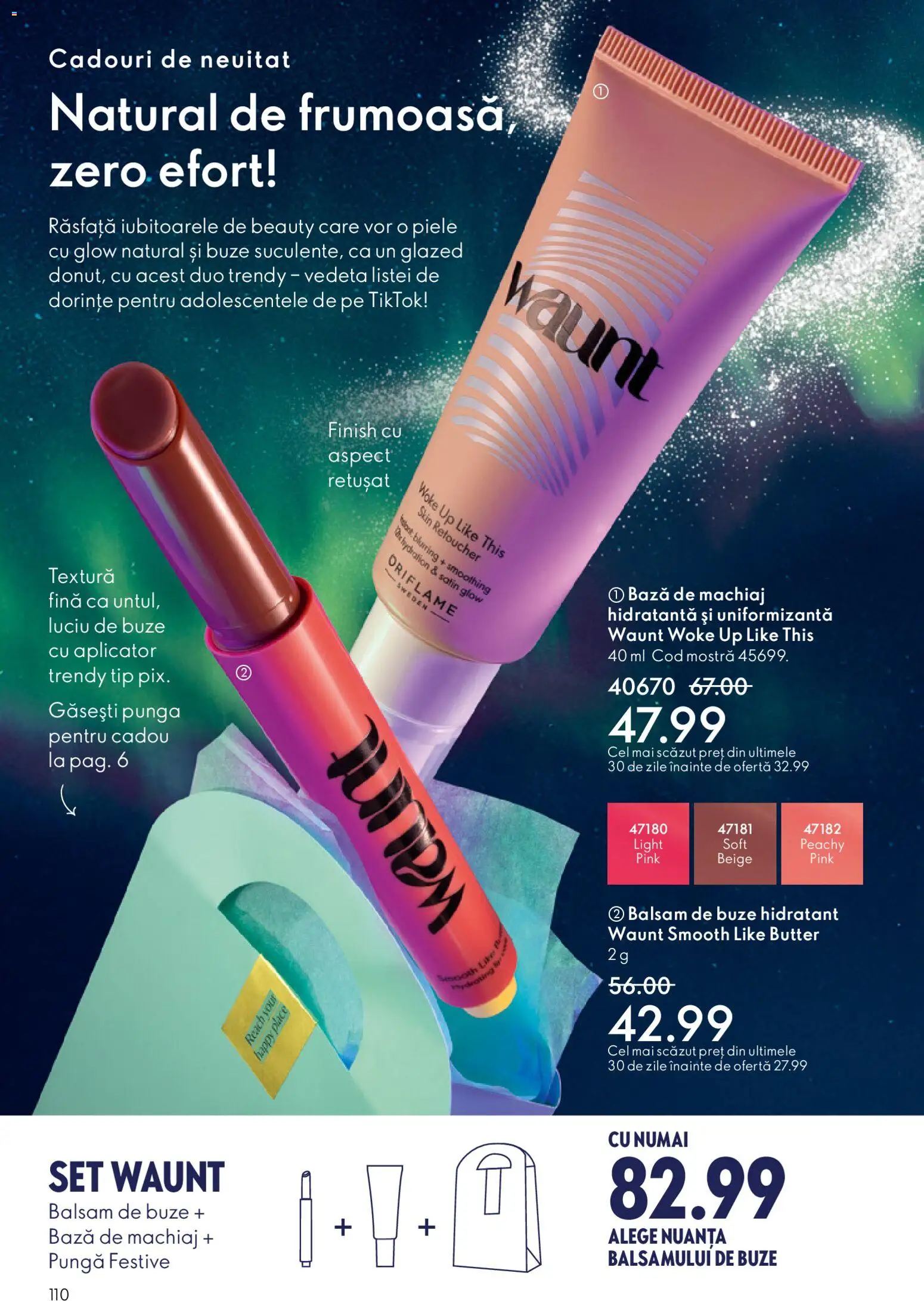 Catalog Oriflame 3 - 22 Decembrie 2025 | Pagina 110 | Produse: Pungă, Bază de machiaj, Machiaj, Balsam