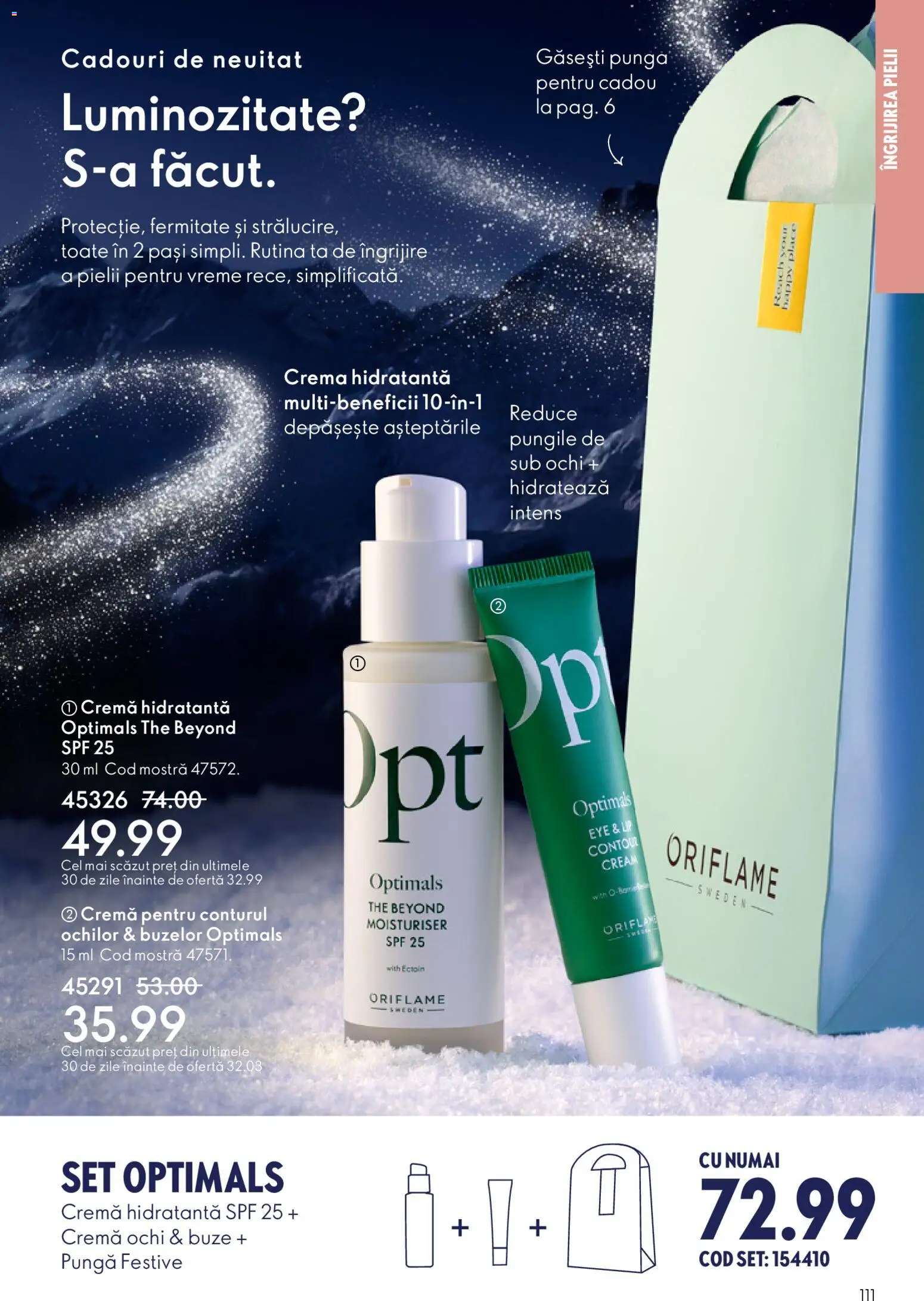 Catalog Oriflame 3 - 22 Decembrie 2025 | Pagina 111 | Produse: Pungă, Arapsaçı, Cremă