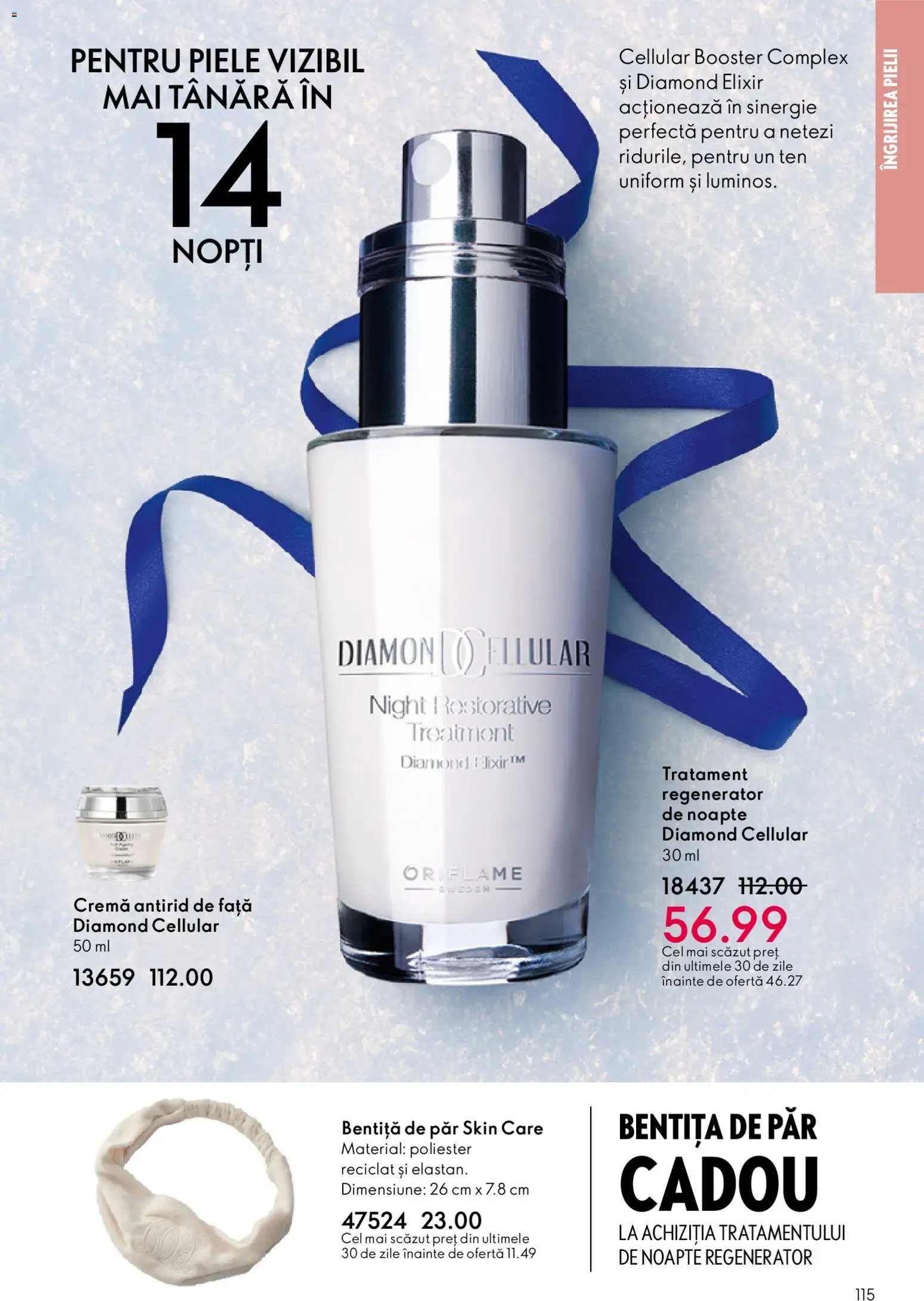 Catalog Oriflame 3 - 22 Decembrie 2025 | Pagina 115 | Produse: Bentiță de păr, Elixir, Cremă