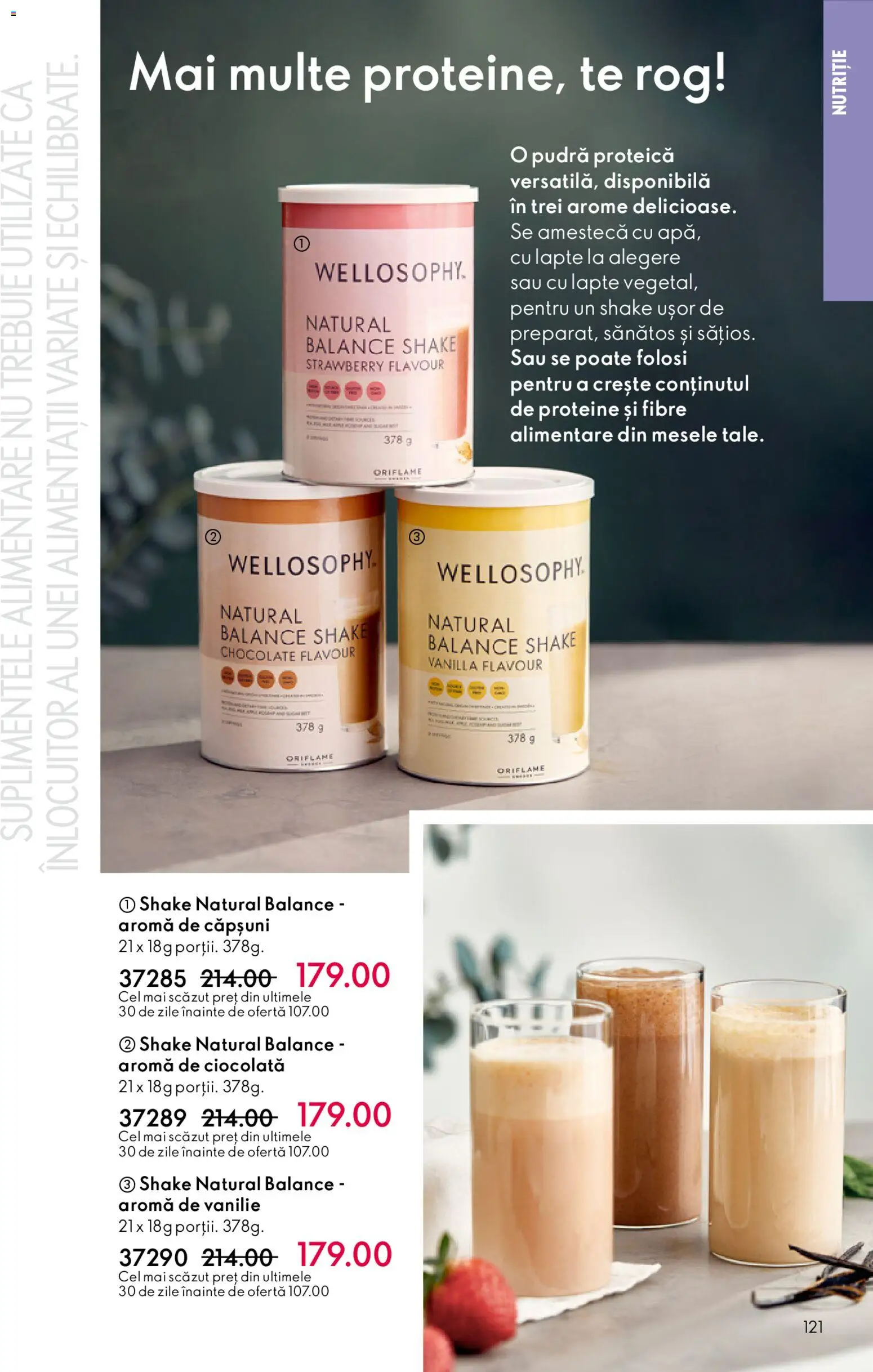 Catalog Oriflame 3 - 22 Decembrie 2025 | Pagina 121 | Produse: Masaüstü kılıfı, Pudră, Ciocolată, Shake