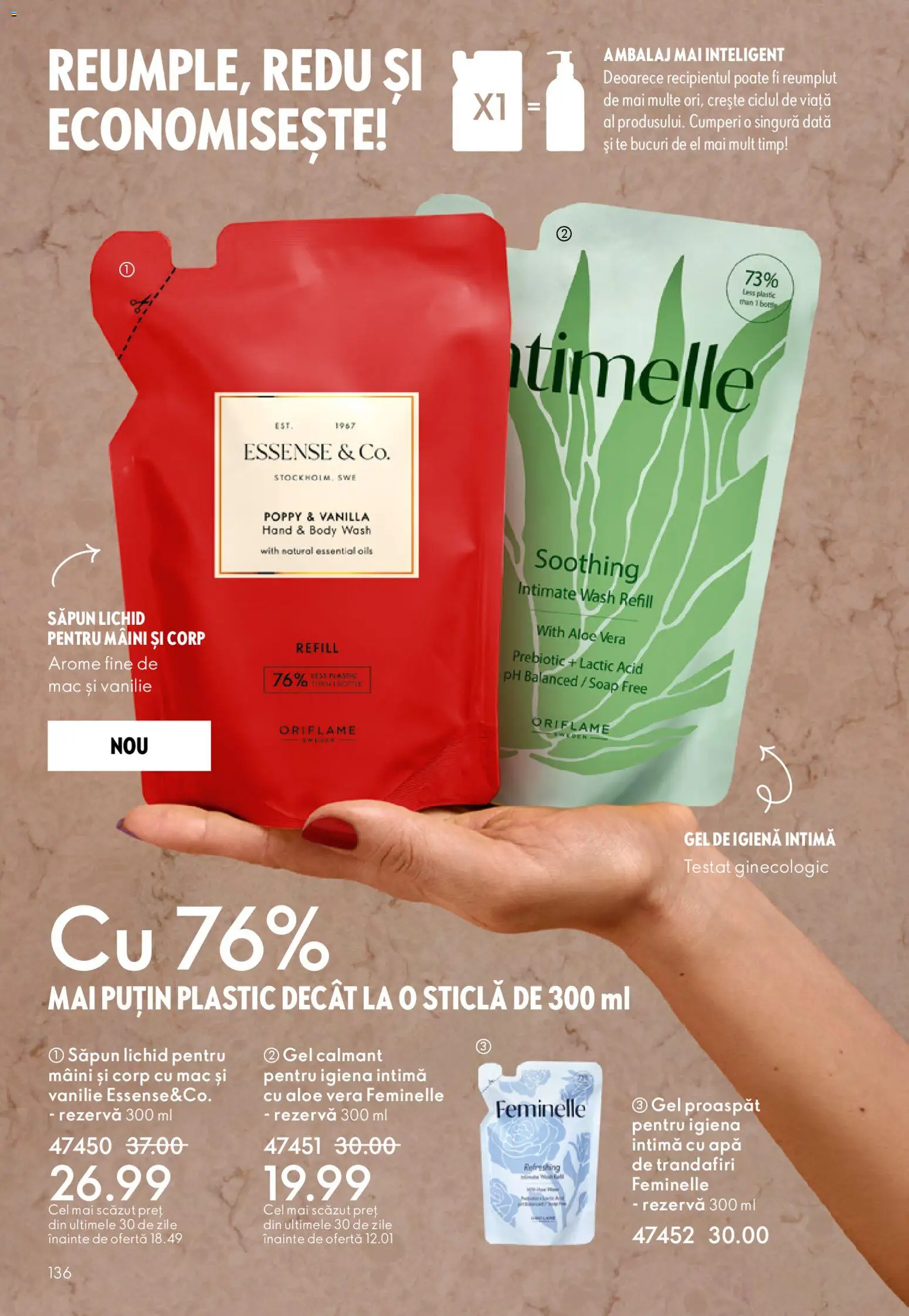 Catalog Oriflame 3 - 22 Decembrie 2025 | Pagina 136 | Produse: Aloe vera, Body, Săpun, Săpun lichid